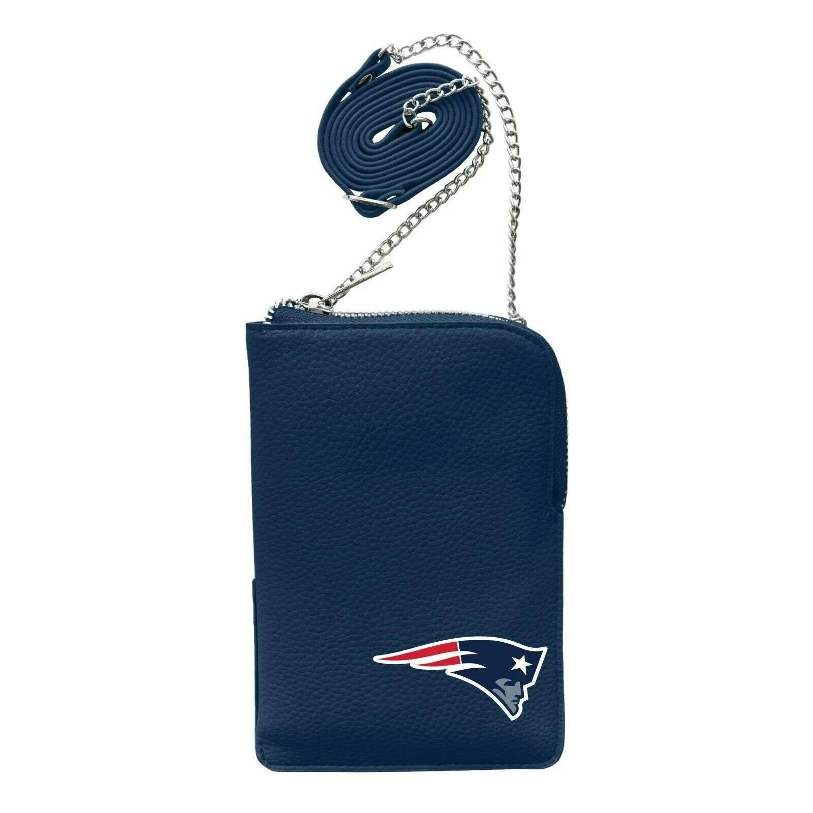 Littlearth Pebble Smart Crossbody Wallet New England Patriots 5" x 7.25" Team Color