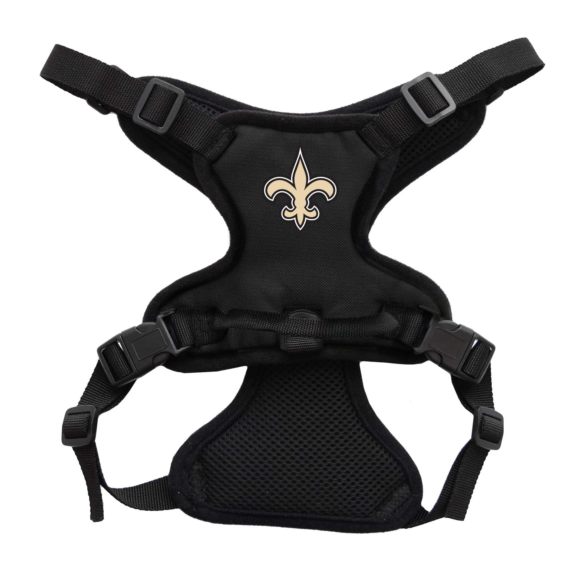 Littlearth Unisex-Adult NFL New Orleans Saints Front Clip Pet Harness, Team Color, Small