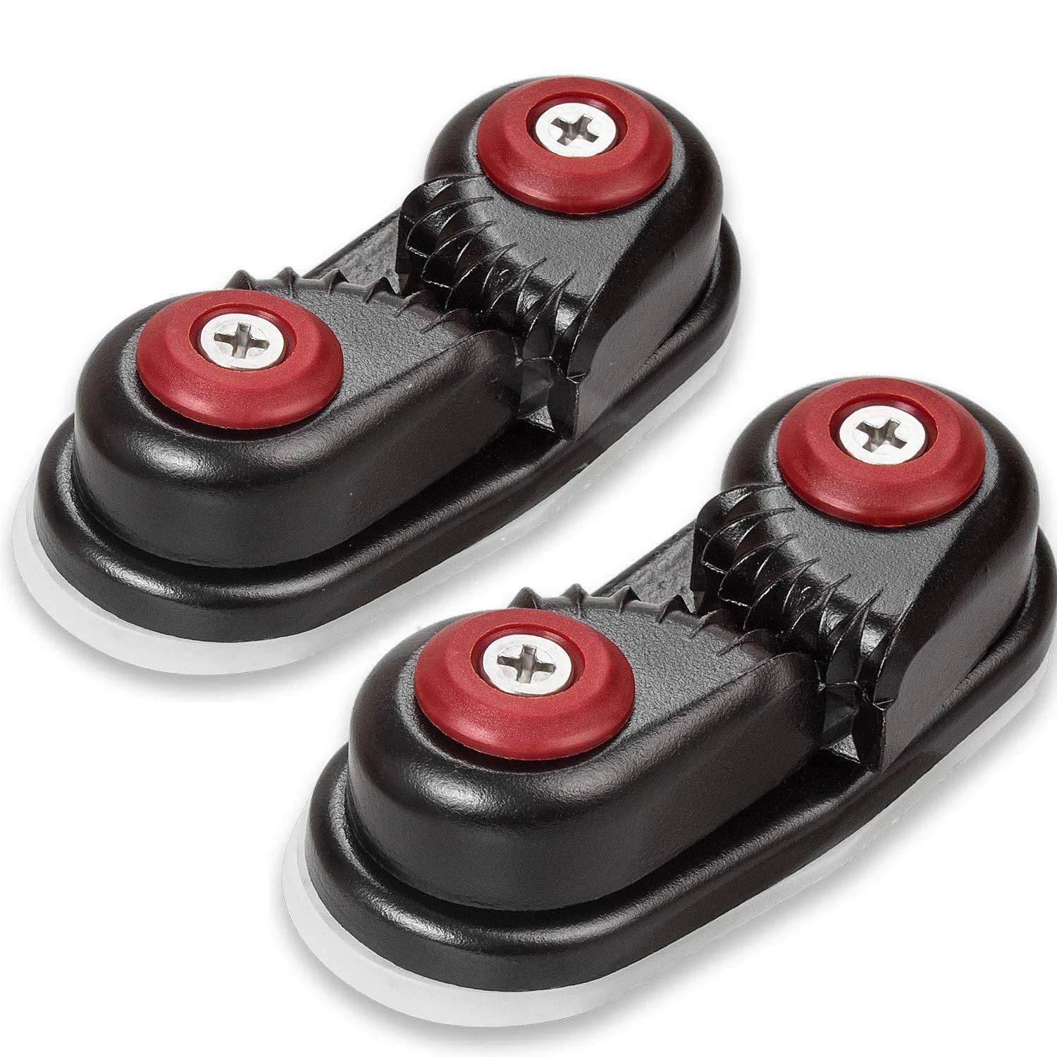 GANGUOLA Cam Cleats, Rope Cleats, Ball Bearing Fast Entry Cam Cleats for Line Sizes Upto 5/8 Inch, Aluminum, Sailing Sailboat Kayak Canoe Dinghy Accessories(2 PCS)