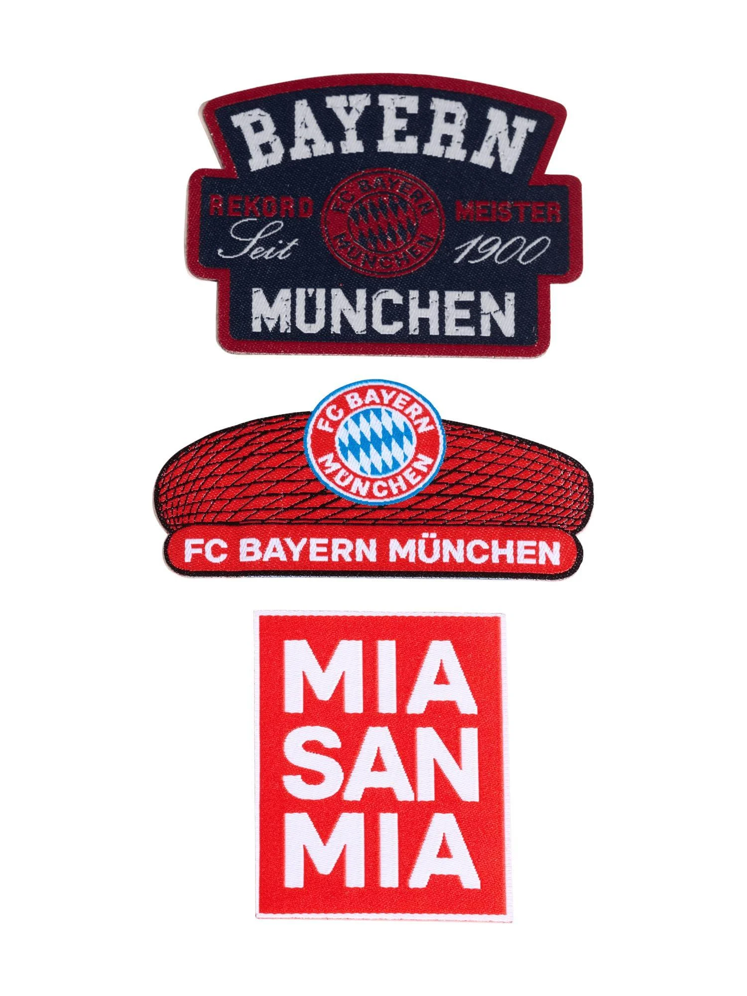 FC Bayern Munich patches | Patches | Set of 3 | Red - FC Bayern M nchen
