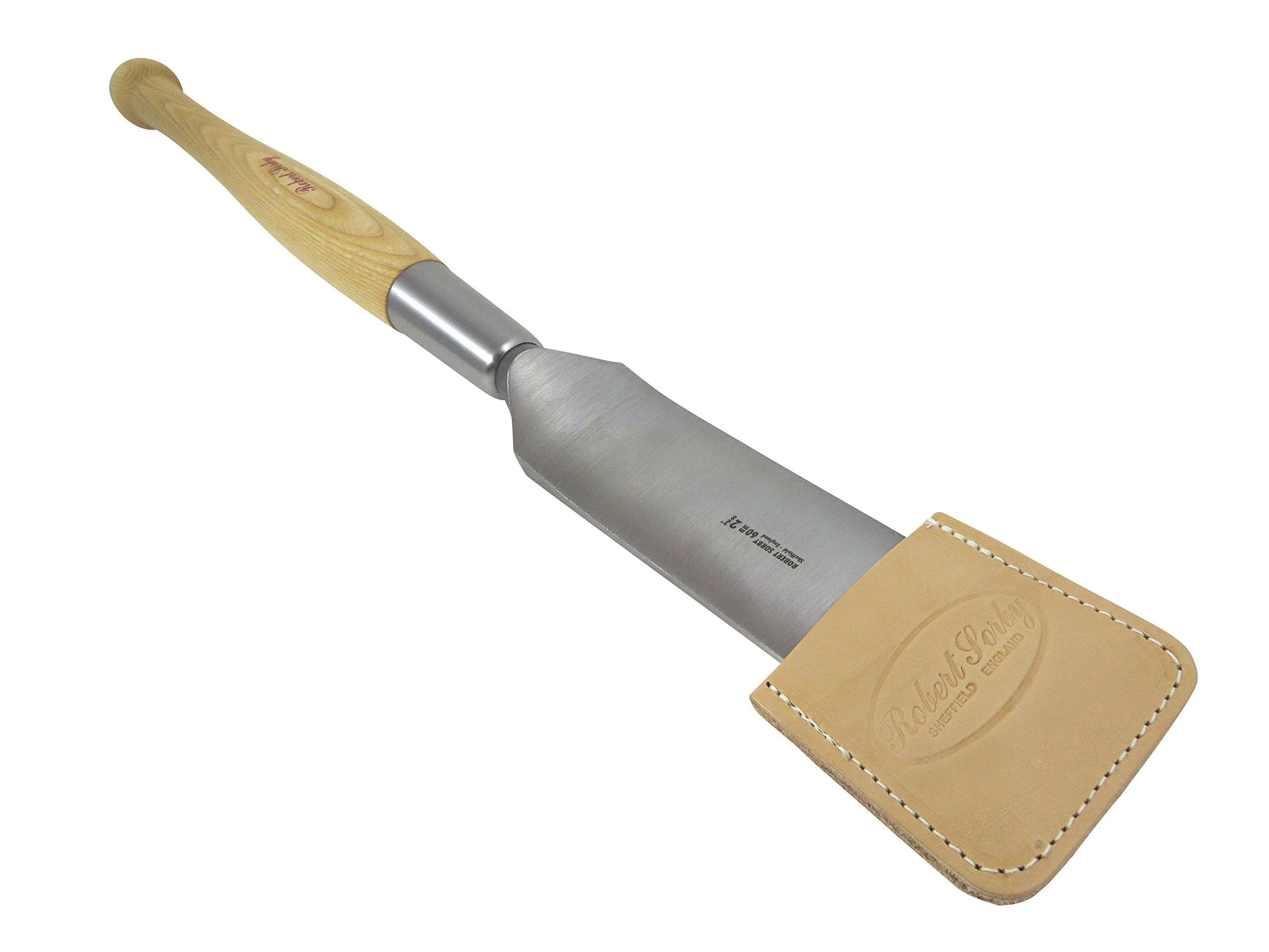 Bundle Robert Sorby 289/289EG60 2-3/8 Inch Massive Timber Framing Chisel/Slick and Leather Edge Guard 28 Inches Overall Length