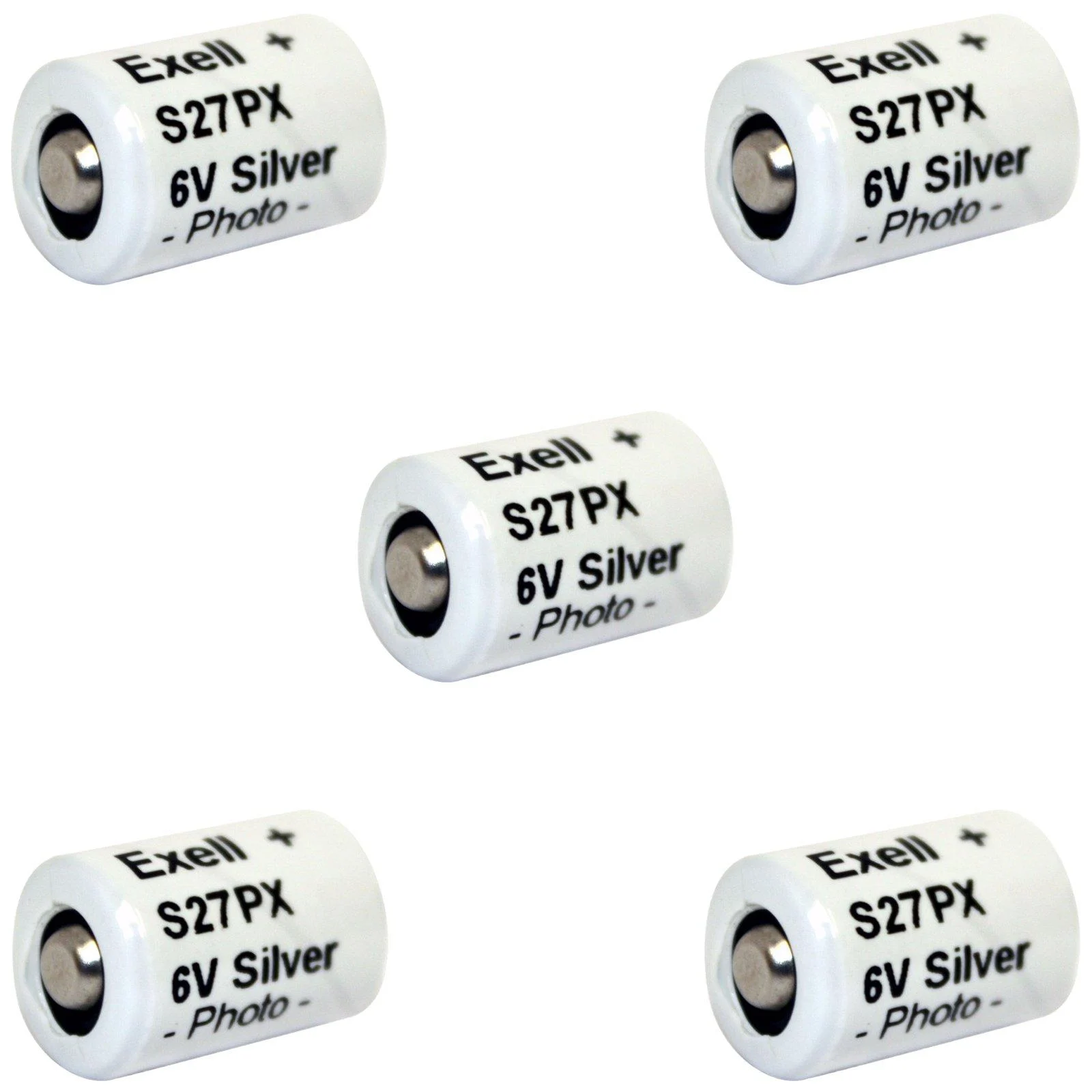 5pc Exell S27PX 6V Silver Oxide Battery EPX27 V27PX 4NR43 KX27 HS3C - Exell Battery