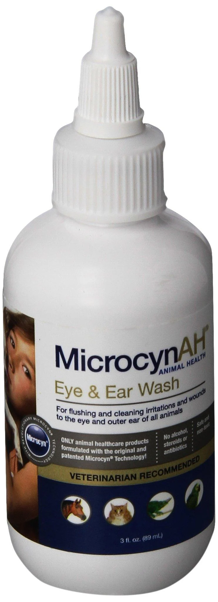 MicrocynAH Formulated with The Original and Patented Microcyn Technology Eye and Ear Wash