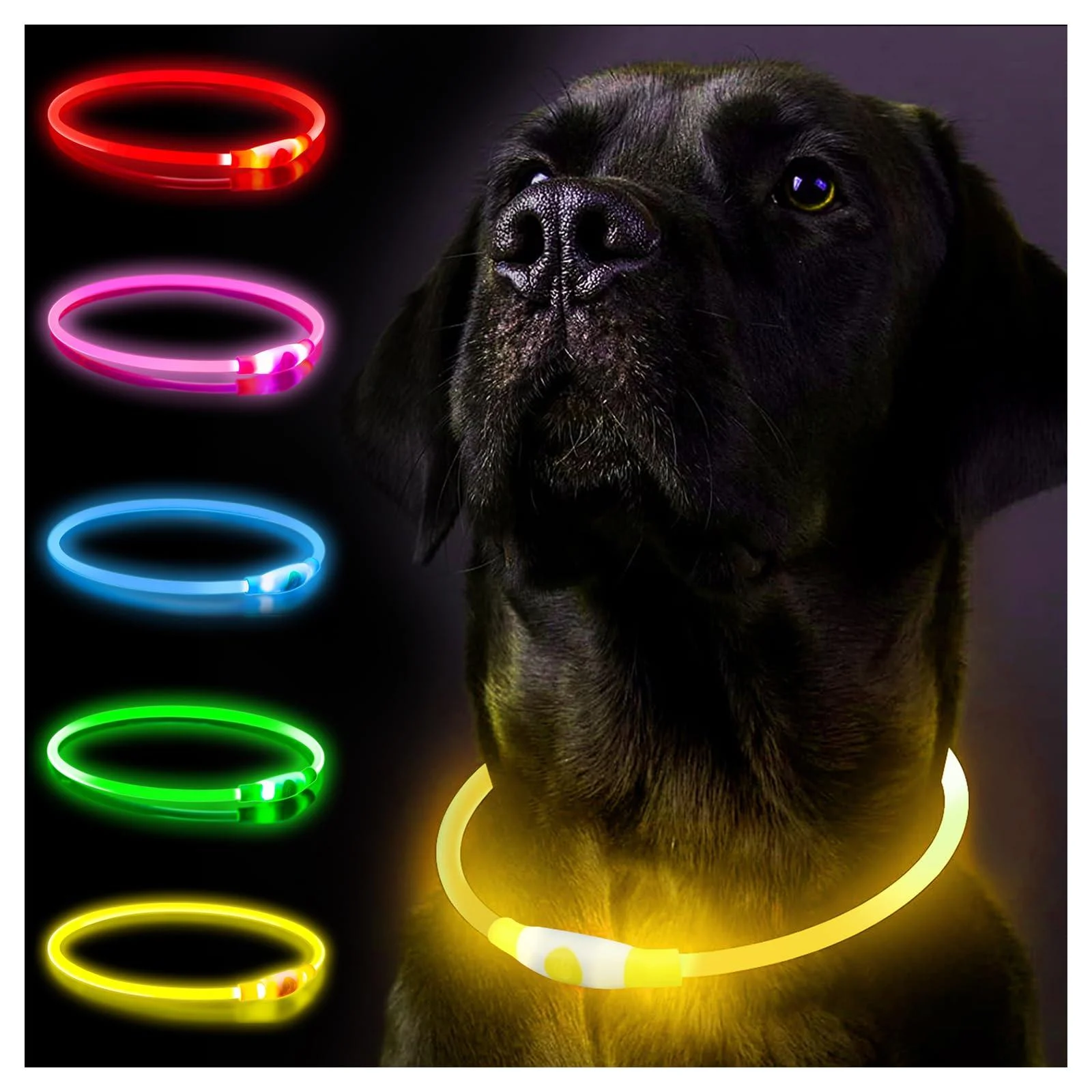 Dog collar pendant yellow - SerDa-Run