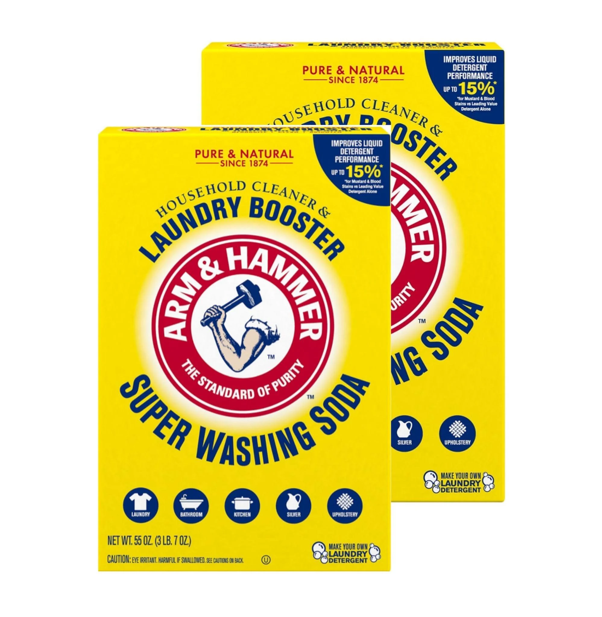 Arm & Hammer Super Washing Soda 1.55kg (55oz) - Pack of 2