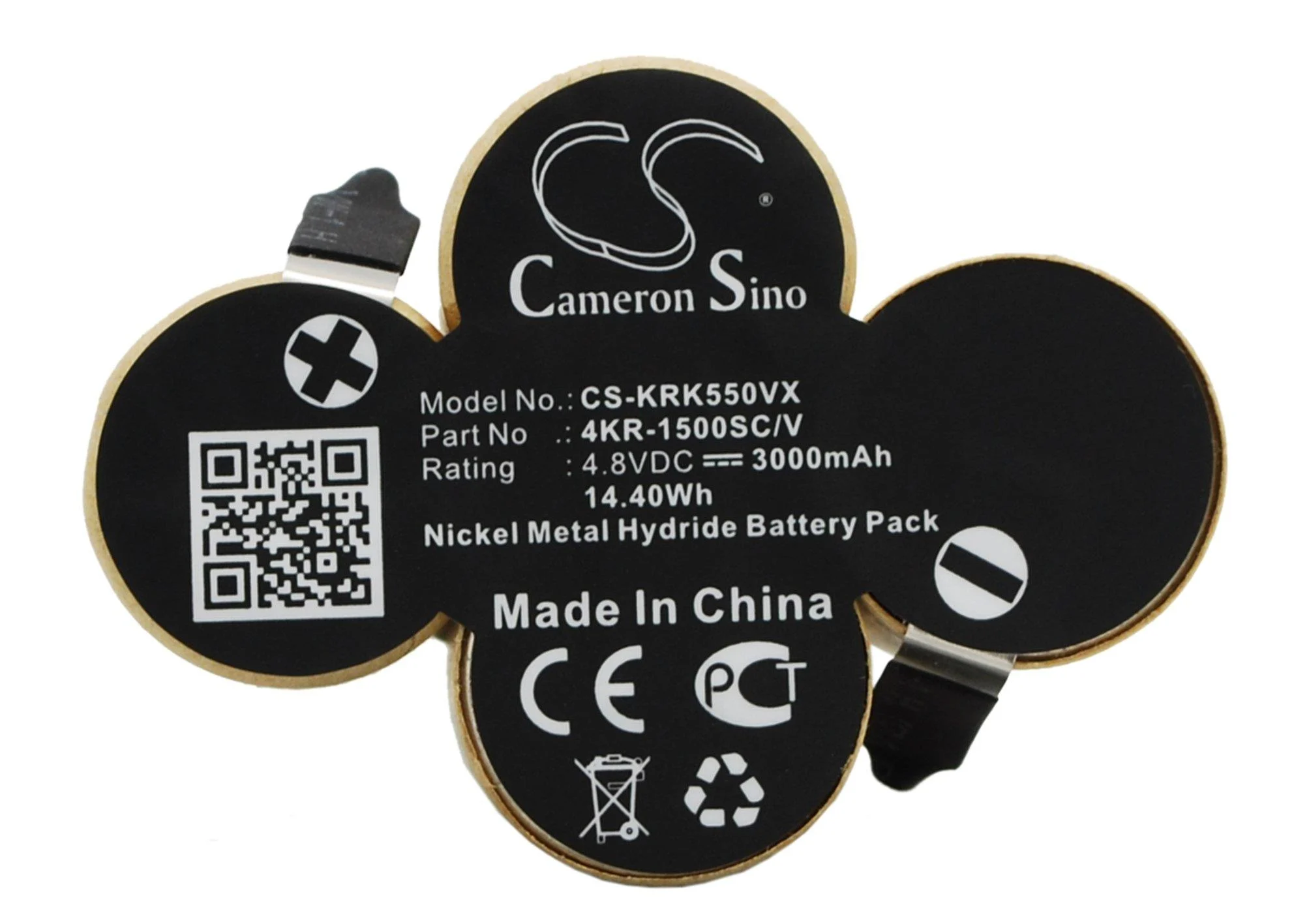 4.8V 4KR-1500SC/V Battery Replacement for KARCHER Broom K55 K55