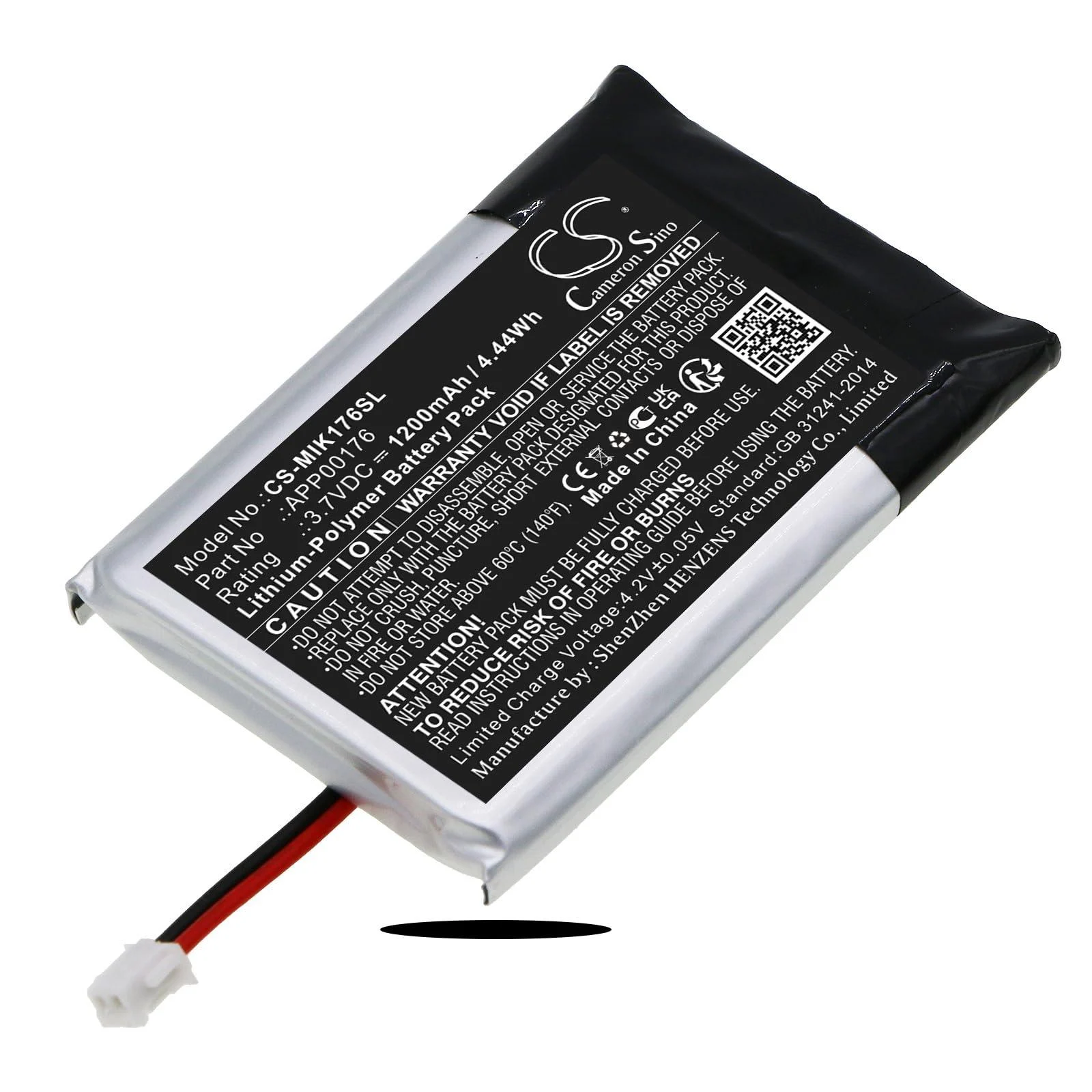APP00176 3.7V 1200mAh Battery Replacement for iPilot Link Remote BT APP00176 - Yibudt