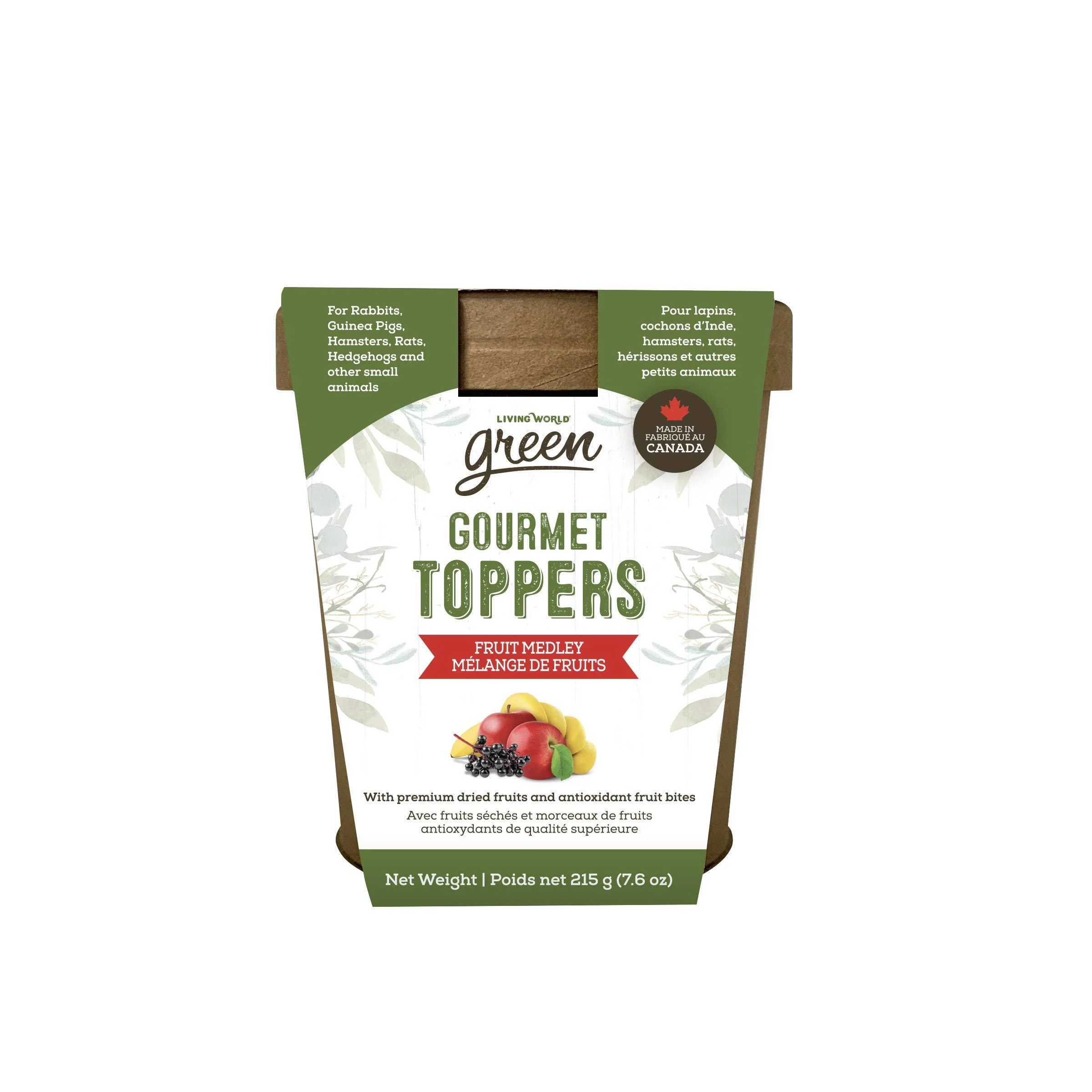 Living World Green Gourmet Toppers - Fruit Medley - 215 g (7.6 oz)