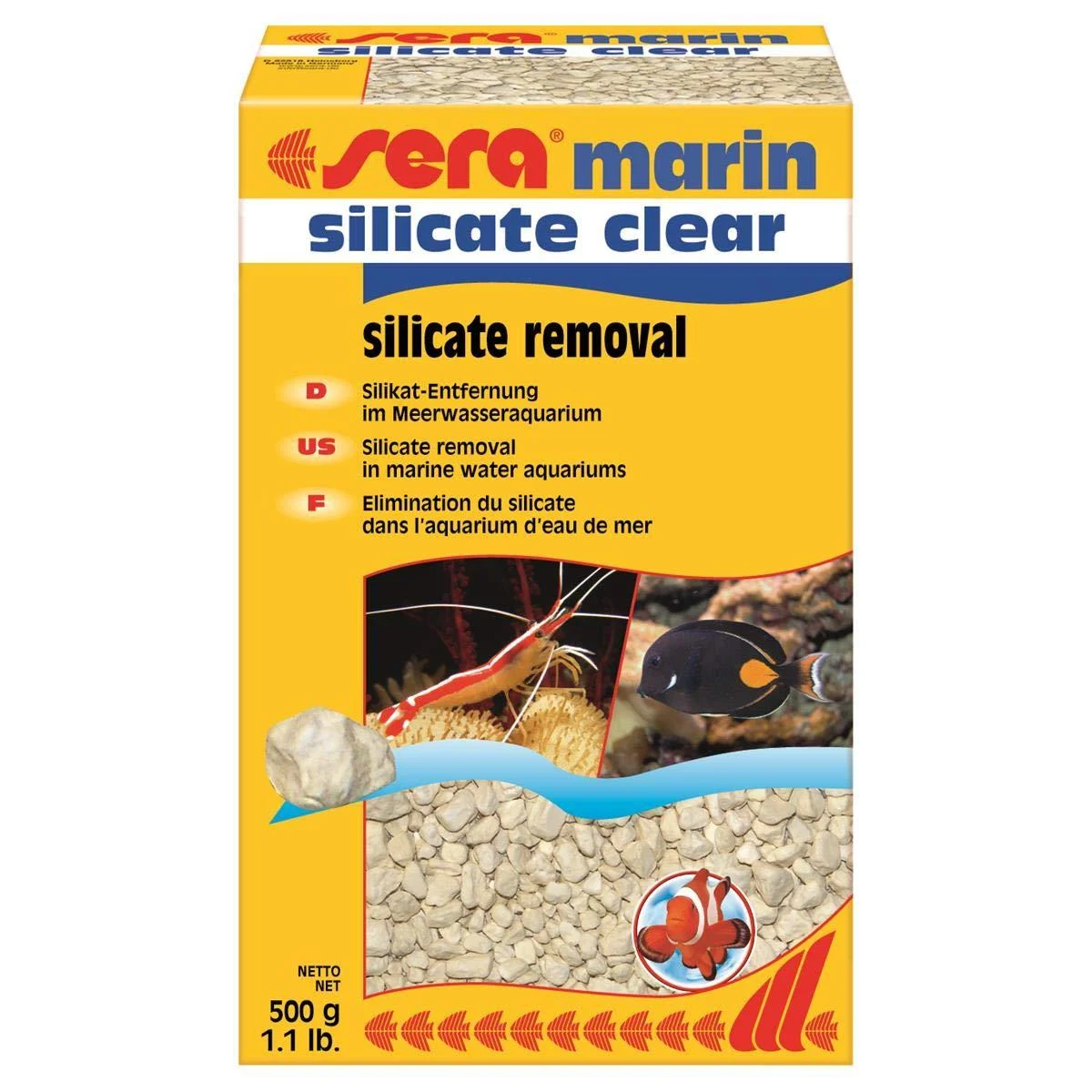 sera marin silicate clear 500 g - Permanent silicate removal 500 g Single