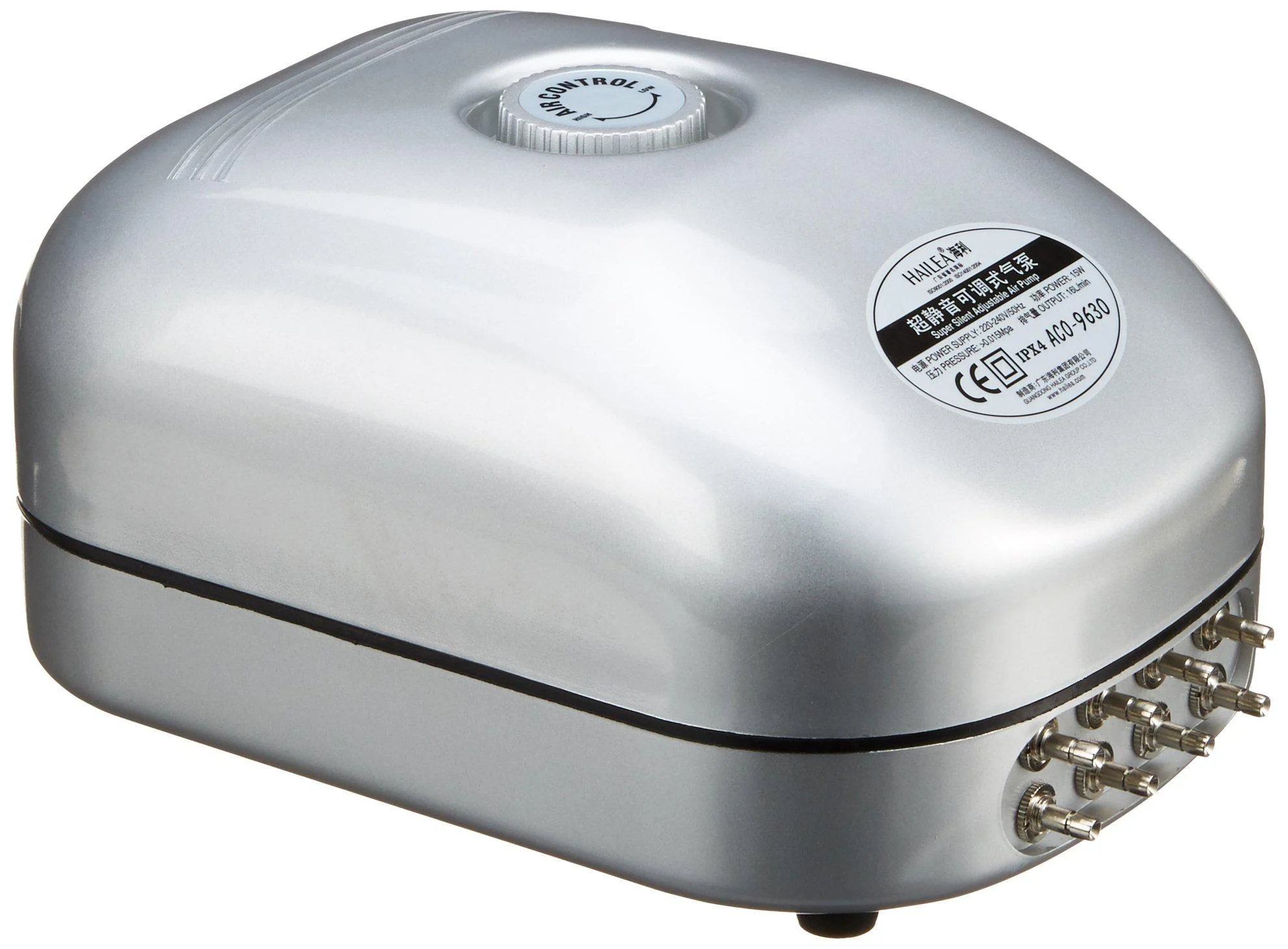 Hailea air pump Aco 9630 15Watt 8 connections 16l/m max. pressure 1.5m 15 Watt