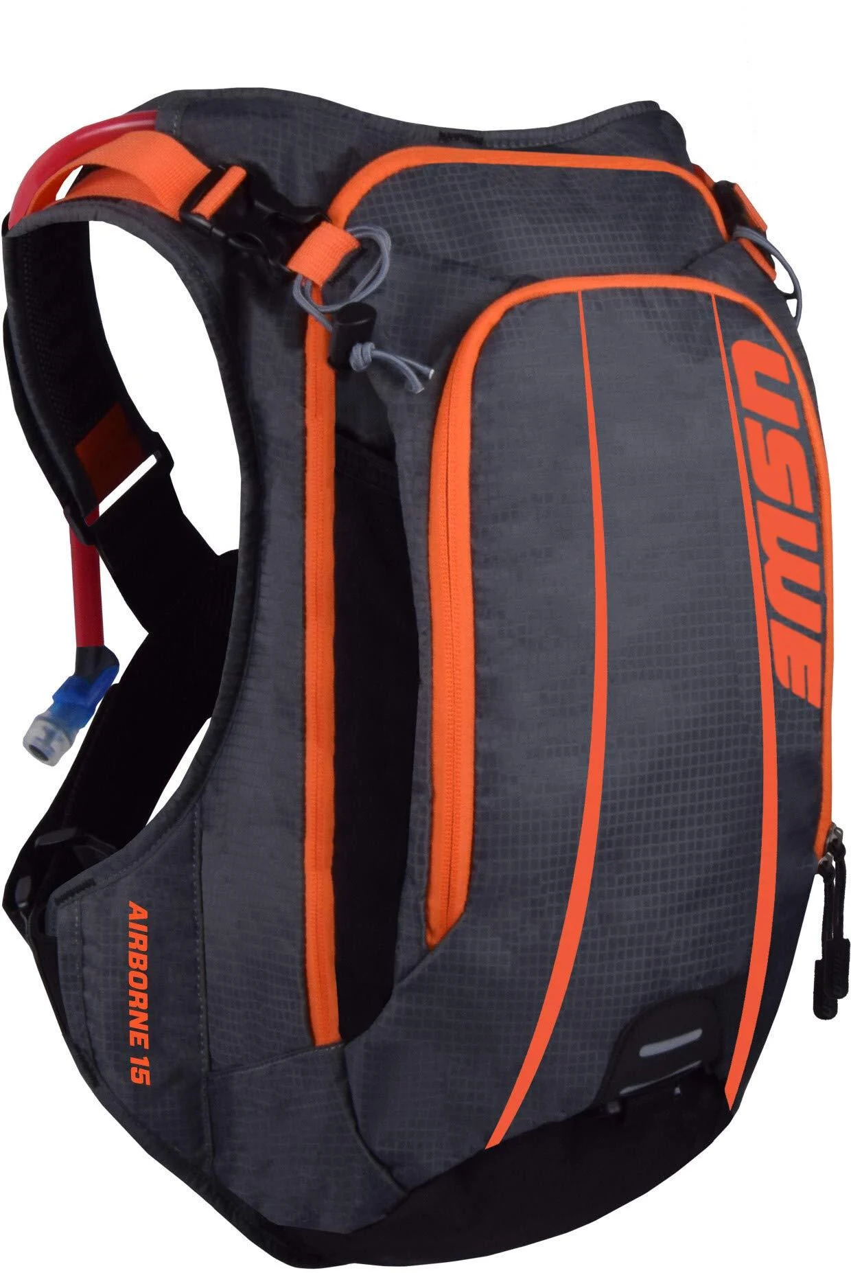 USWE Sports Unisex Airborne 15 Hydration Pack with Bladder Grey Liter