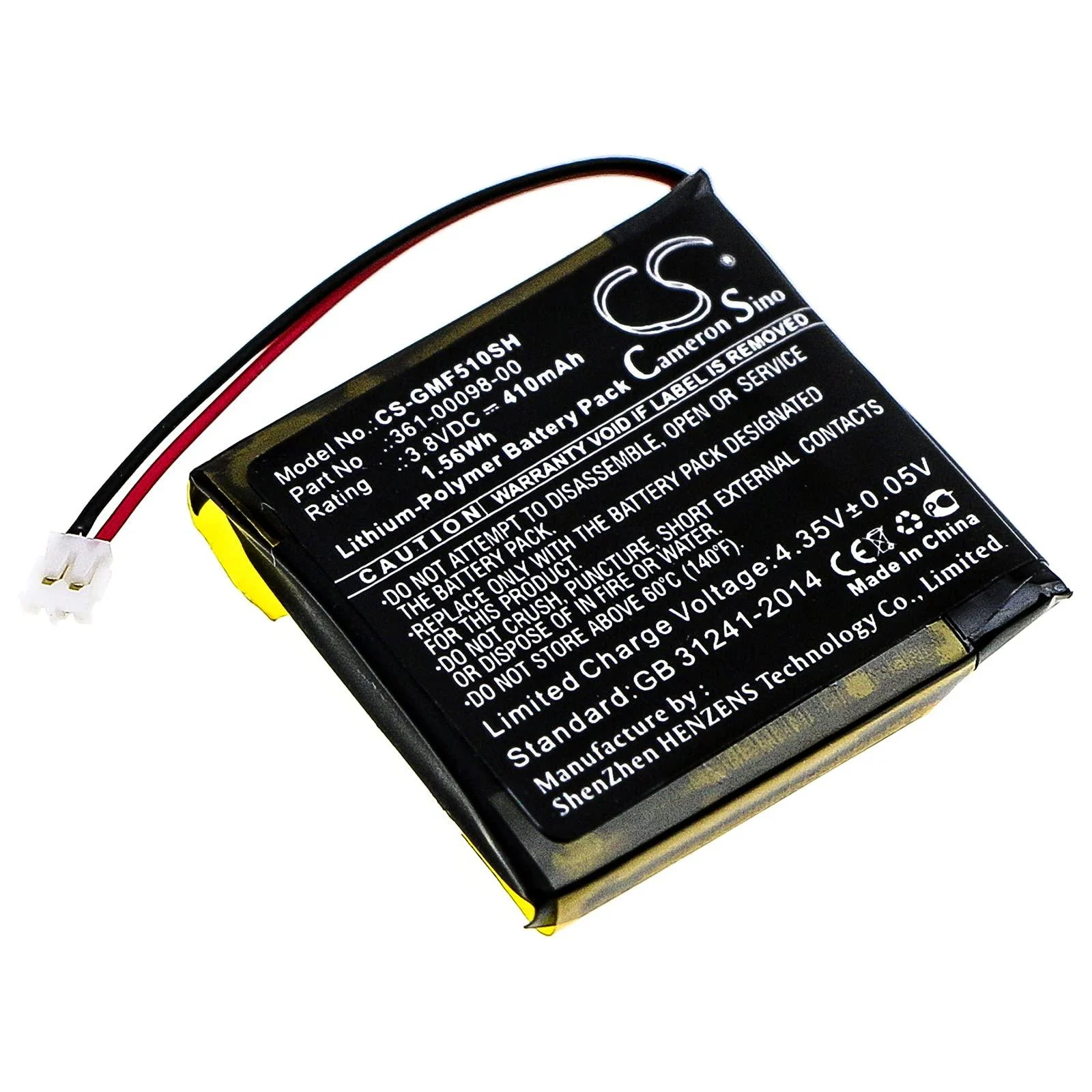 3.8V P/N 361-00098-00 Battery Replacement for Fenix 5X Running Fenix 5X