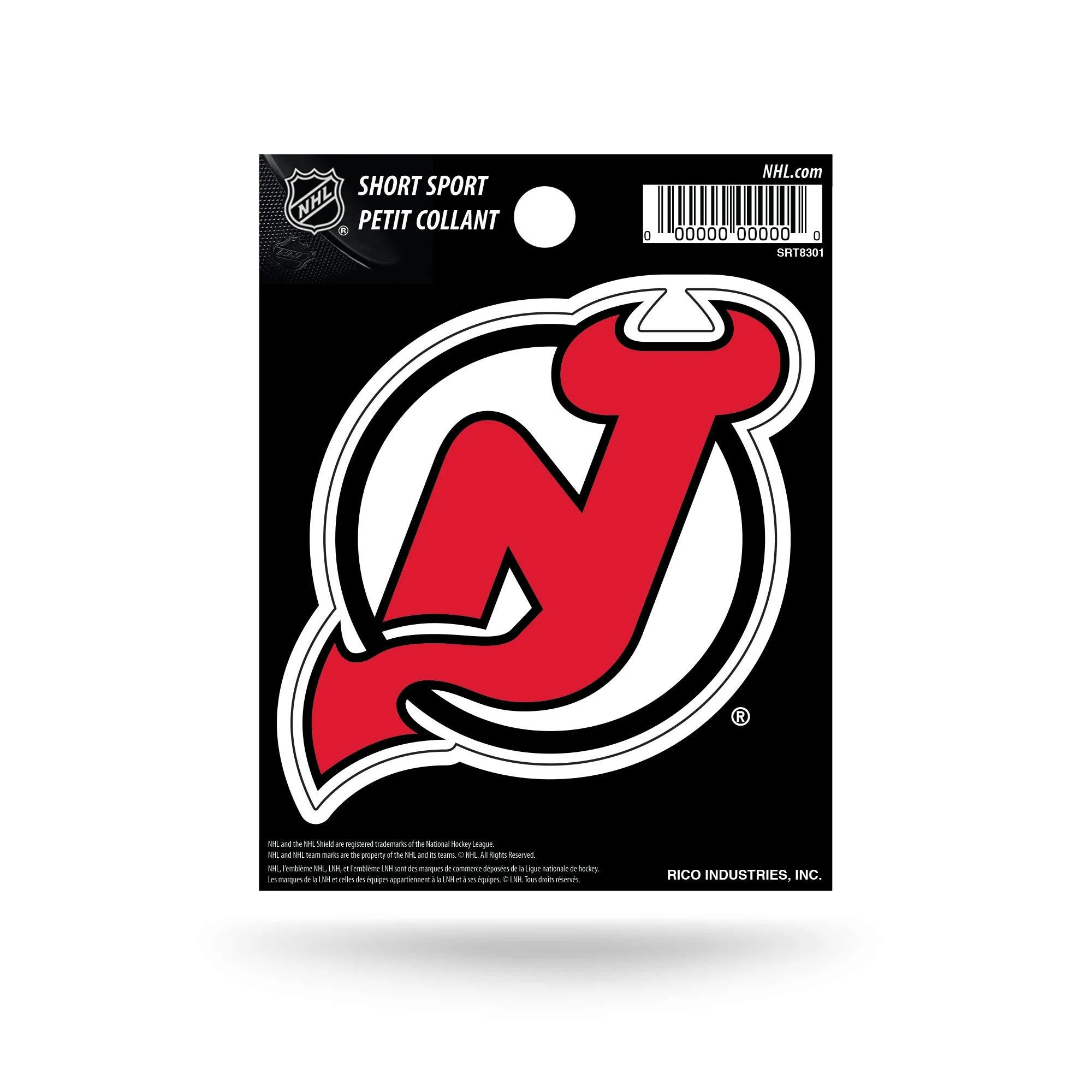 Rico NHL Short Sports Sticker New Jersey Devils - Rico Industries