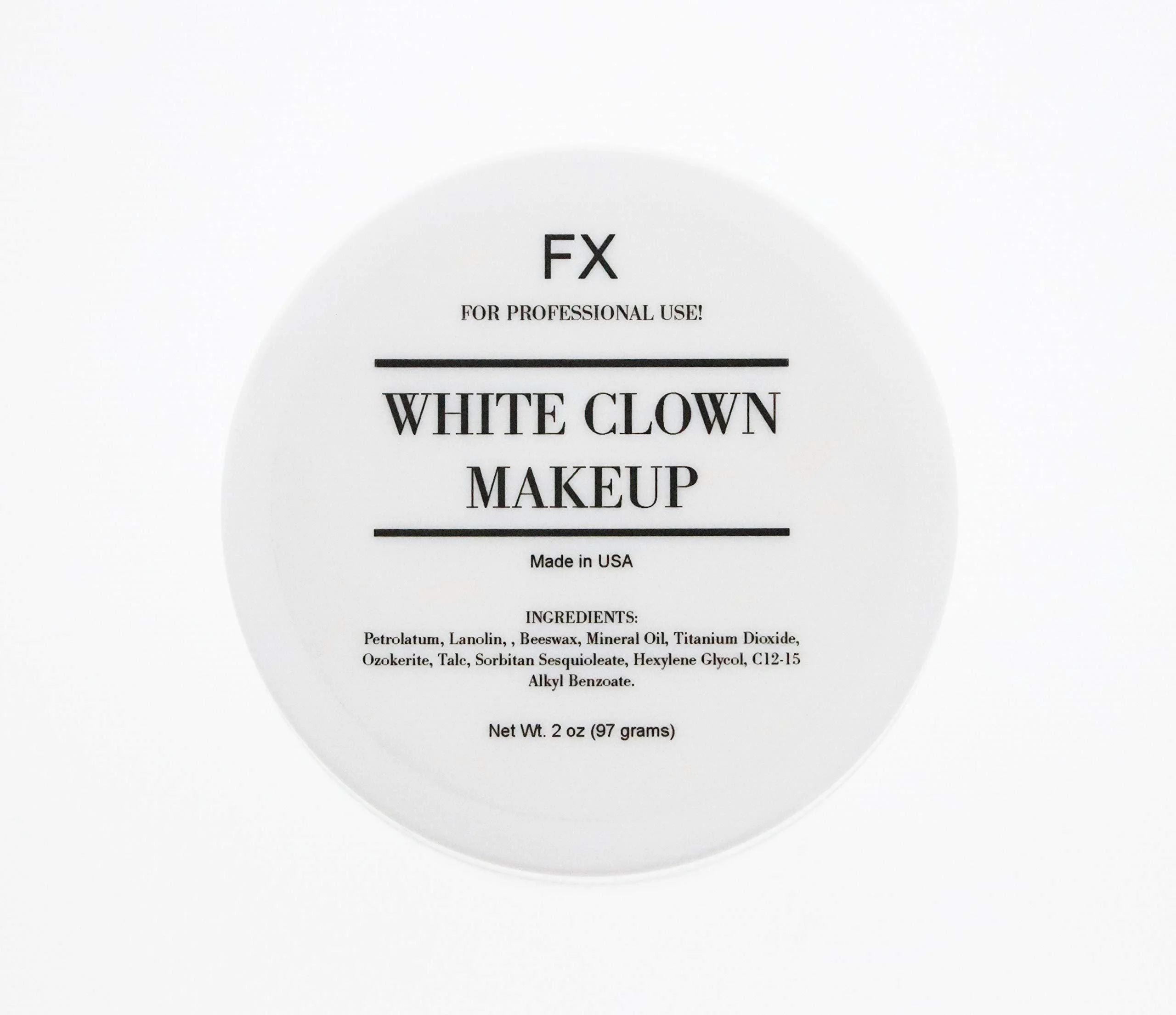 White Clown Face Paint Makeup - 2oz