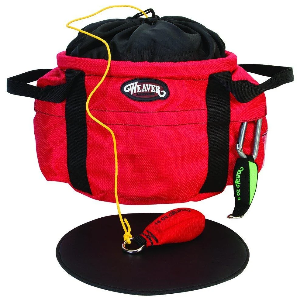 Weaver Leather Arborist Throw Line Bucket Bag , Red