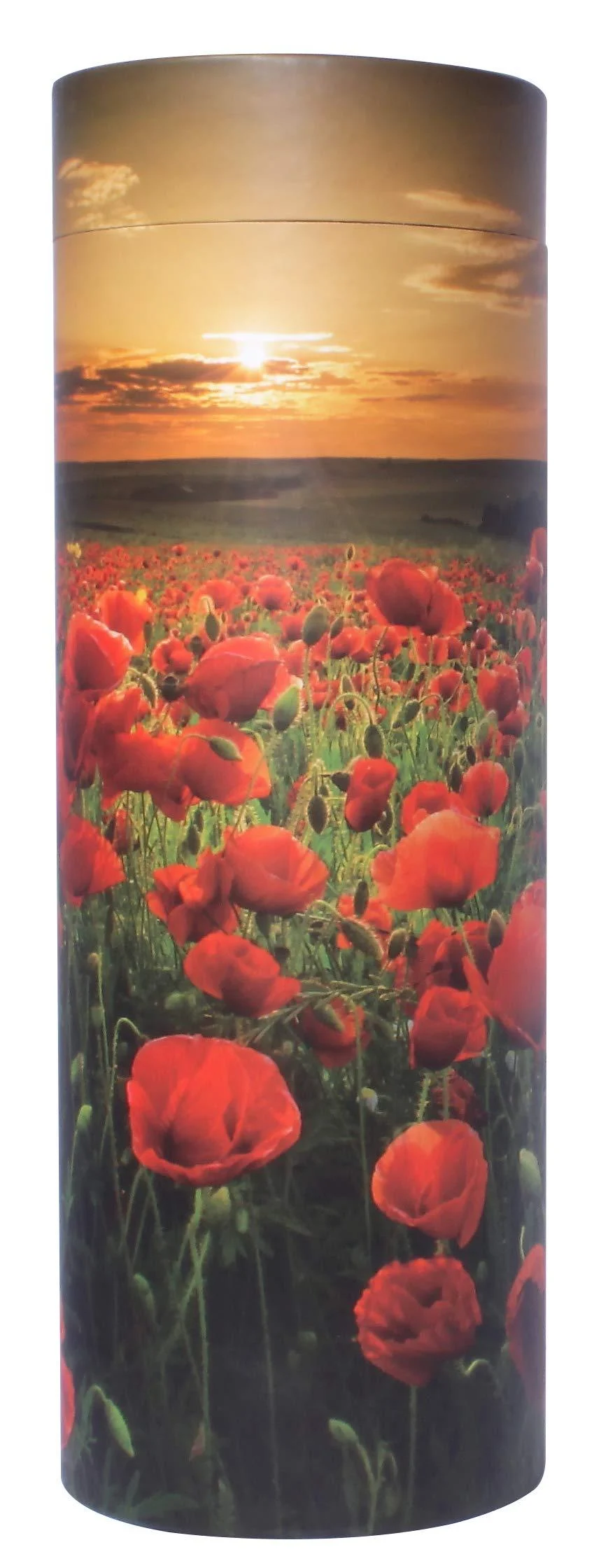 Scattering Ashes Urn Scatter Tube Eco-friendly Biodegradable Crermation Urn (Poppy Sunset Medium)