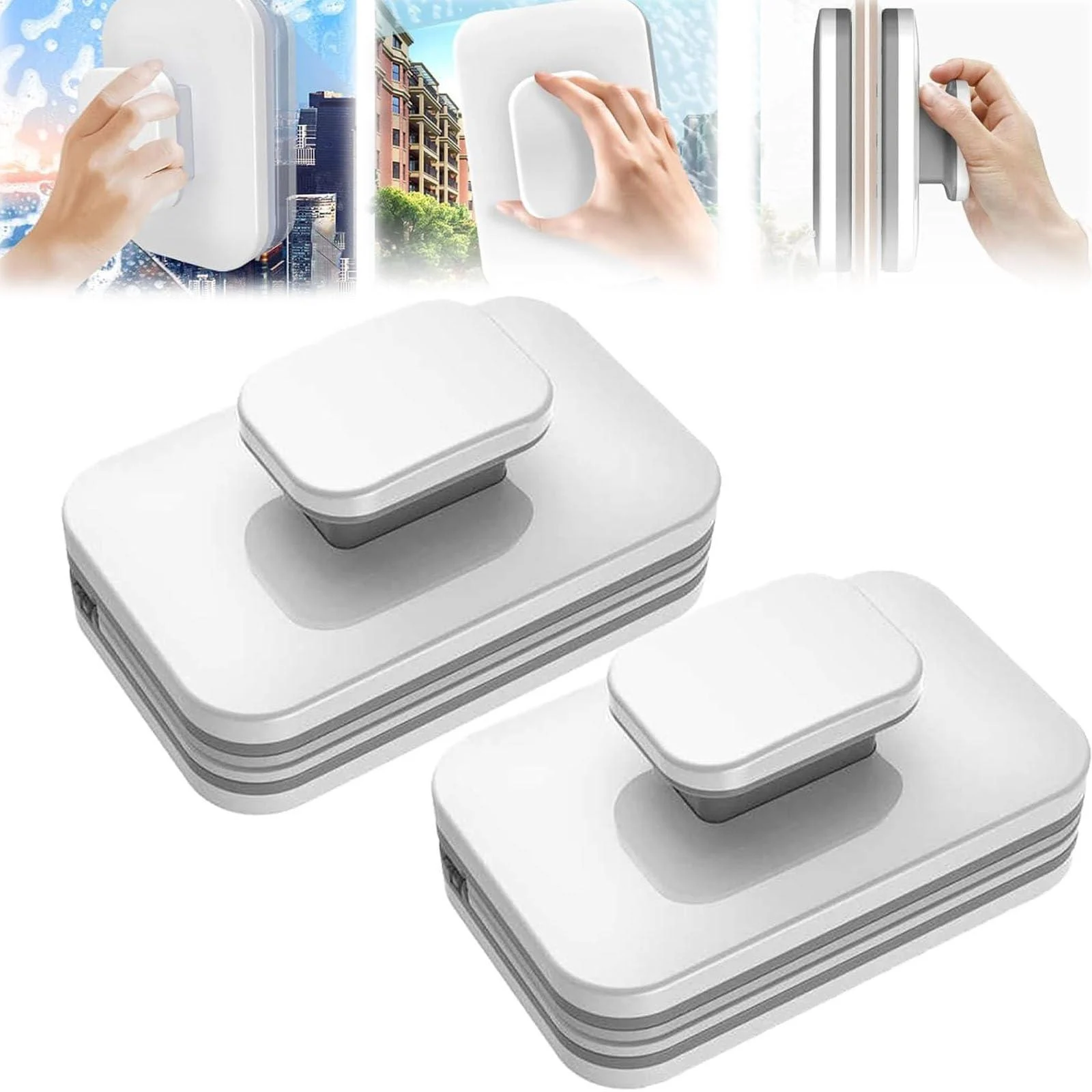 Magnetic Windshield Cleaner Magnetic Car Window Cleaner Windshield Cleaner Tool Magnetic Magnetic Car Window Cleaner for Windshield Windshield Magnetic Car Window Cleaner 2pcs - MOMAYU