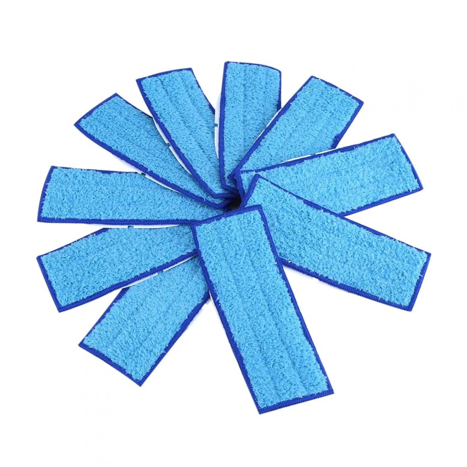 Replacement Washable Pad 10 Pcs Paste Cleaning Cloth Replacement Washable Wet Dry Mopping Pads for Jet 240/241 for Hardwood(Blue) - Kuuleyn
