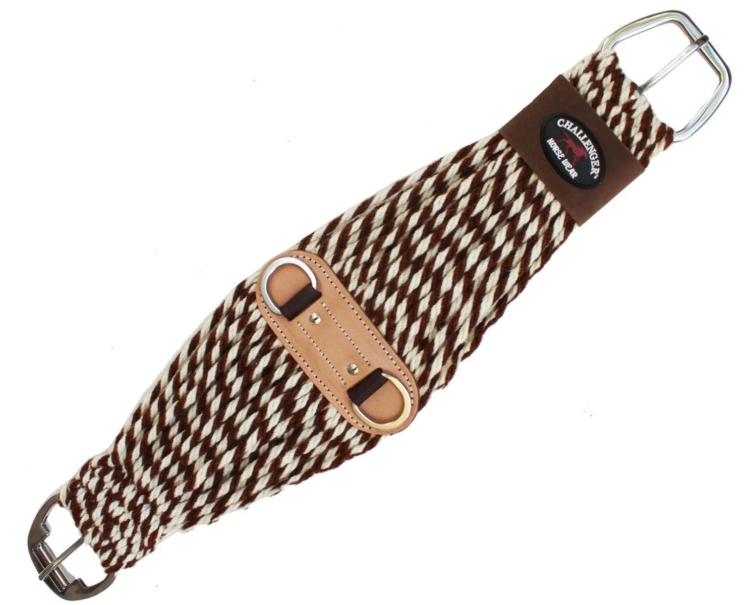Horse Western 27 Strand Double Weave Two-Tone Mohair Blend Roper Cinch 97RT05 36"