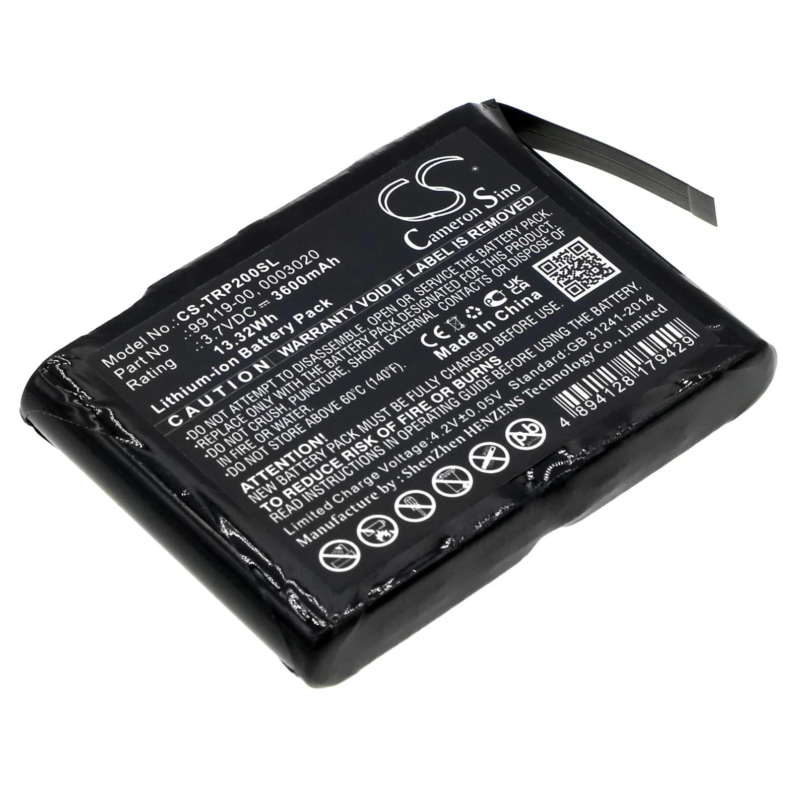 Replacement Battery for Trimble R1 PG200 0003020 99119-00 battery 3600mAh