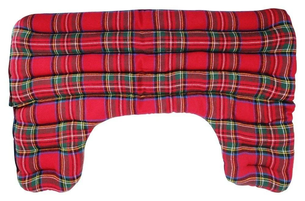 Grampa's Garden - Supreme Wrap Upper Back and Shoulder Wrap Royal Stewart Plaid Flannel