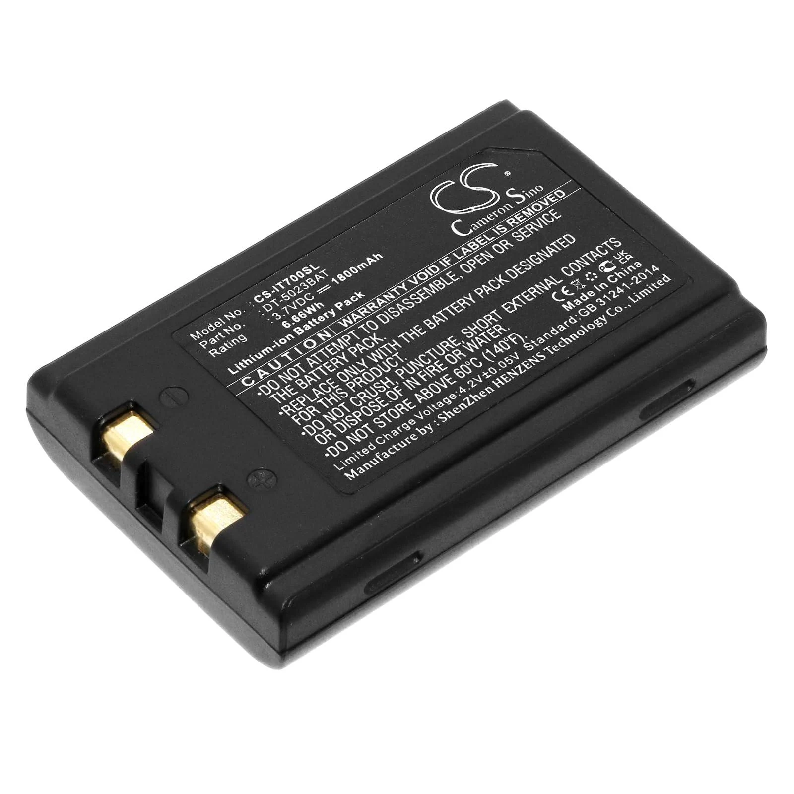 DT-5024LBAT CA50601-1000 DT-5023BAT 1800mAh Battery Compatible with 142-01 100 142-RFI 100-10RF 142 100-14RF 100-14 100-10 3.7V