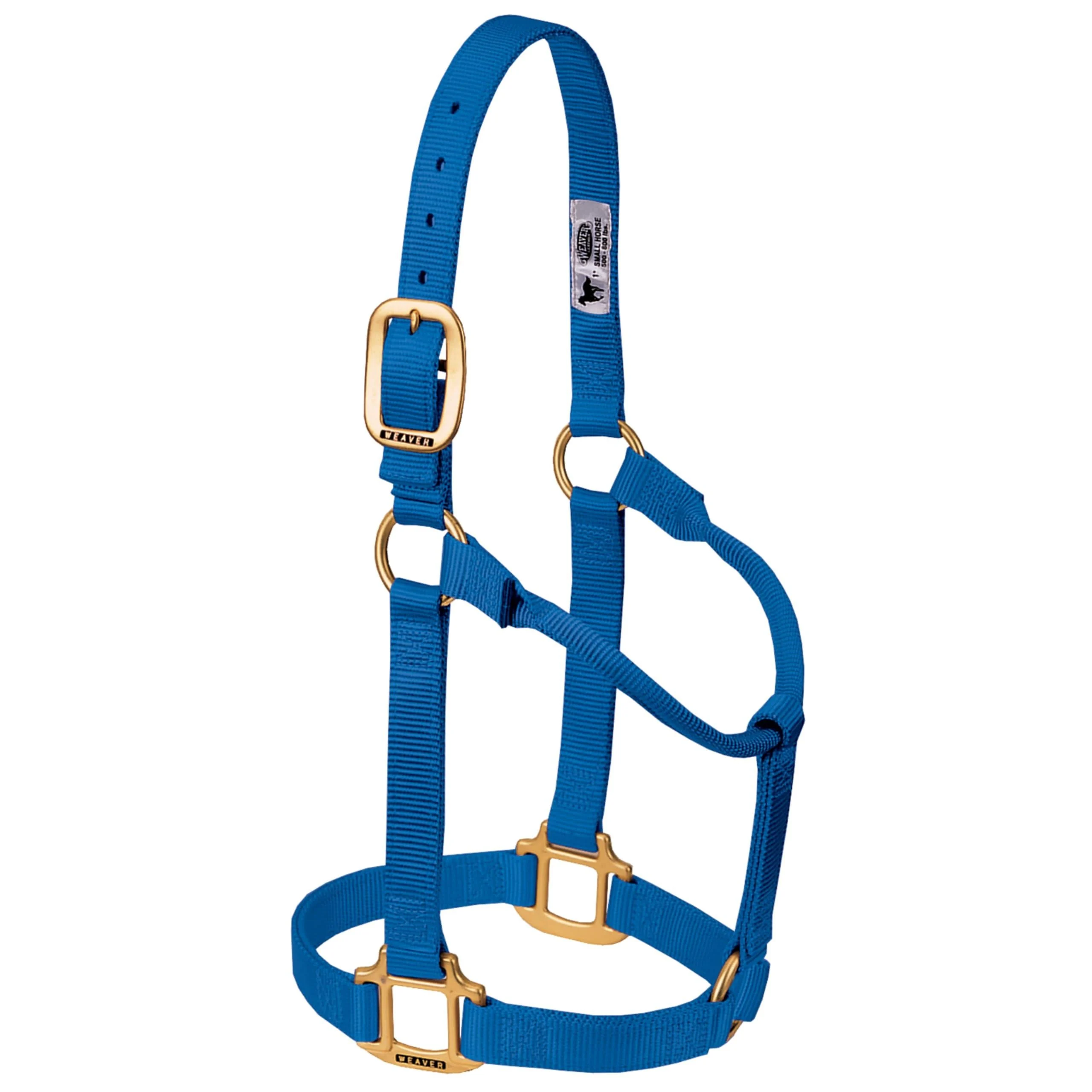 WEAVER Leather Non-adjustable Halter Blue Average Horse