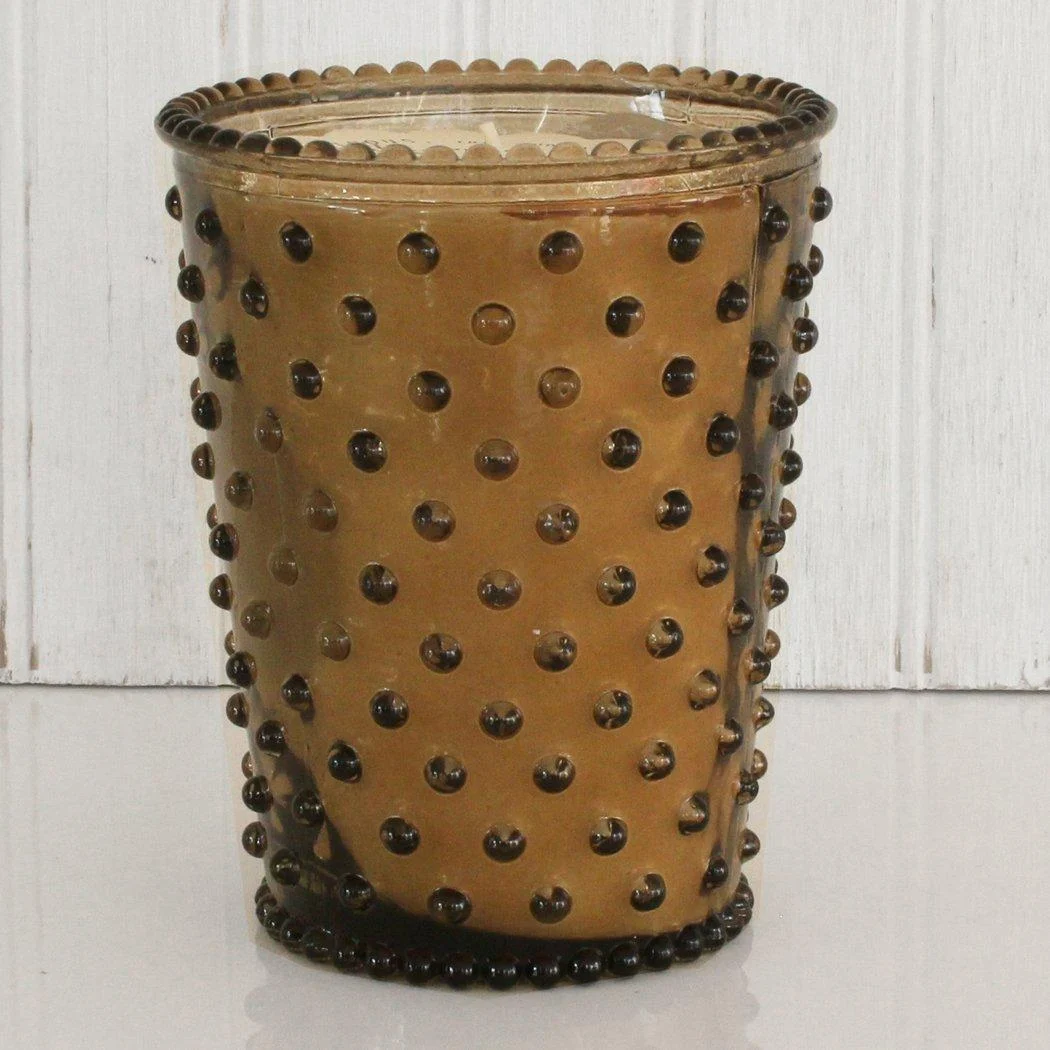 Nutmeg #12 Hobnail Glass Candle 16 oz by Simpatico