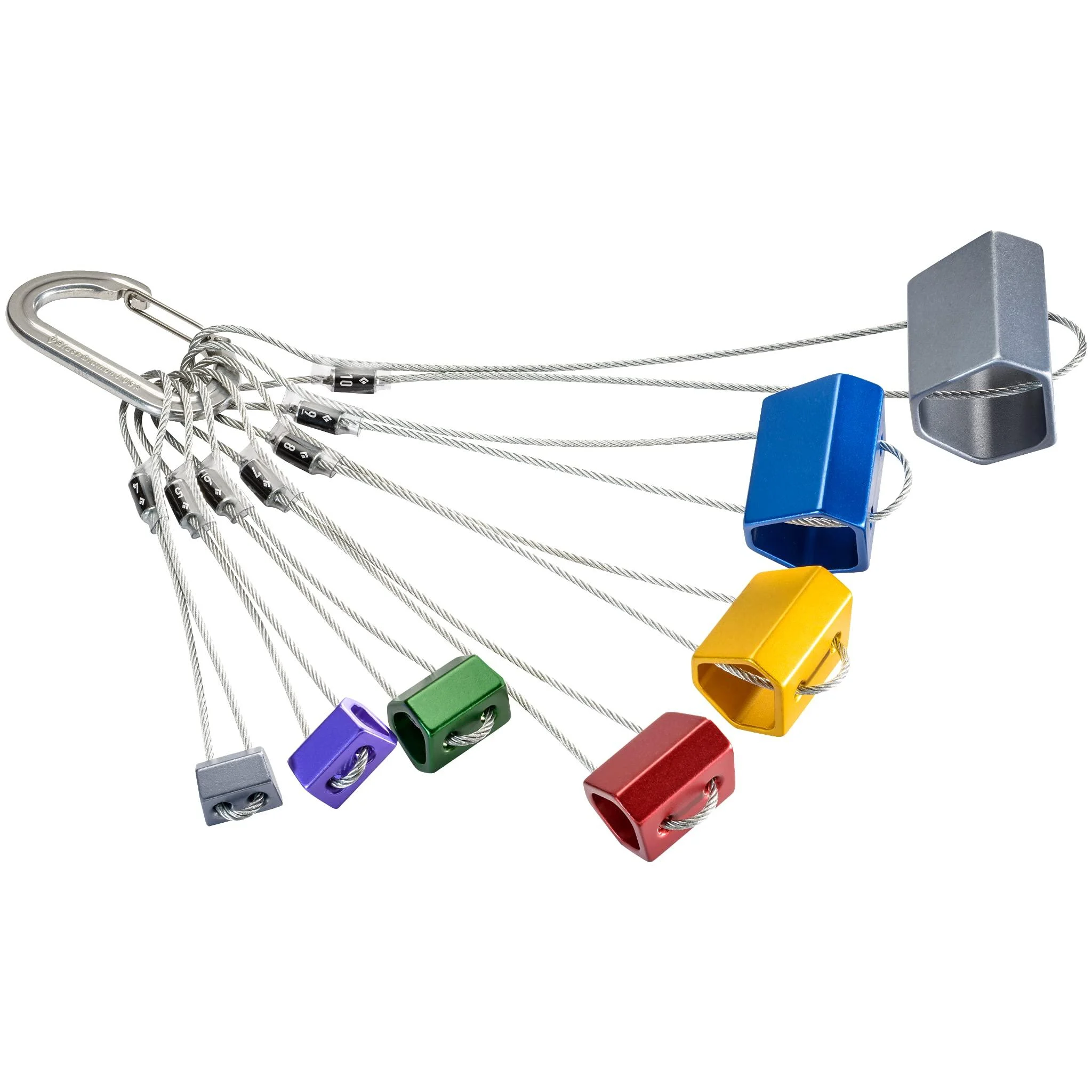 Black Diamond Wired Hexentric Nut Set #4 - 10 Multi-Color