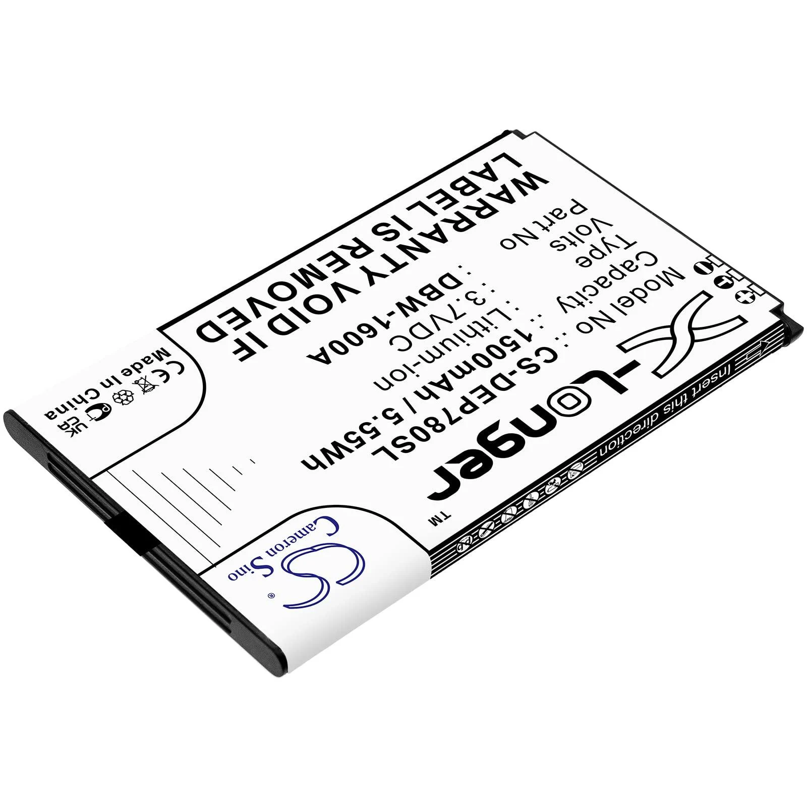 Replacement Battery Compatible with Doro 7010 7011 7781 Secure 730x Secure 780x Part Number: DBW-1600A 1500mAh/3.7V