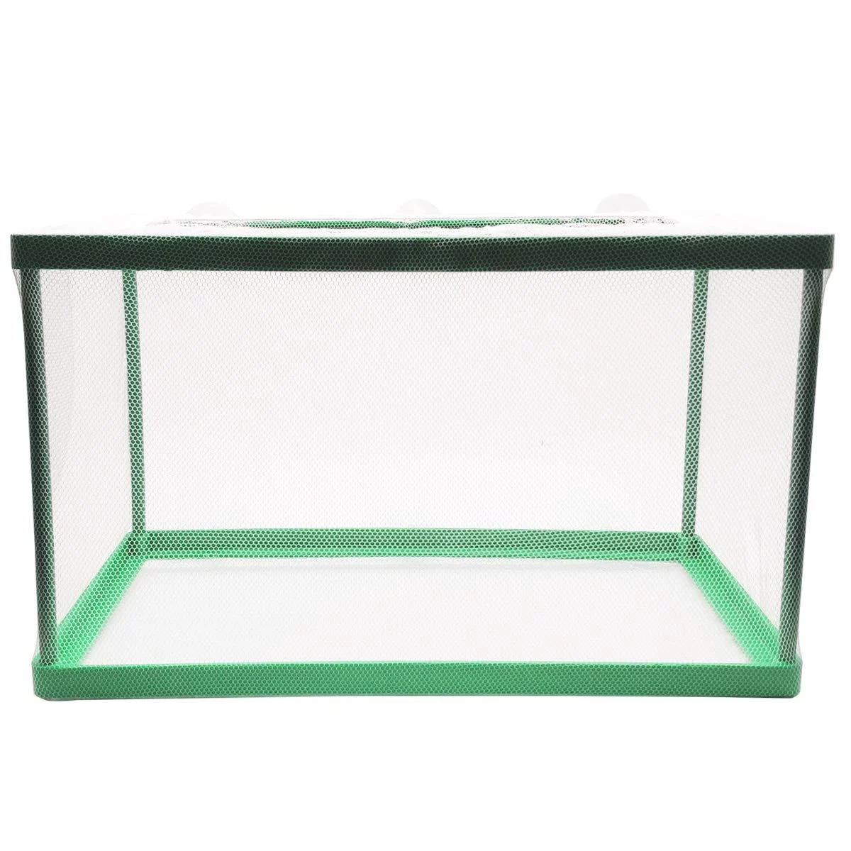 Aquarium Fish Breeder Box, Fish Isolation Box, Hatching Box, Juvenile Fish Spawning Incubator, Water Isolation Net Hatchery green - NGe