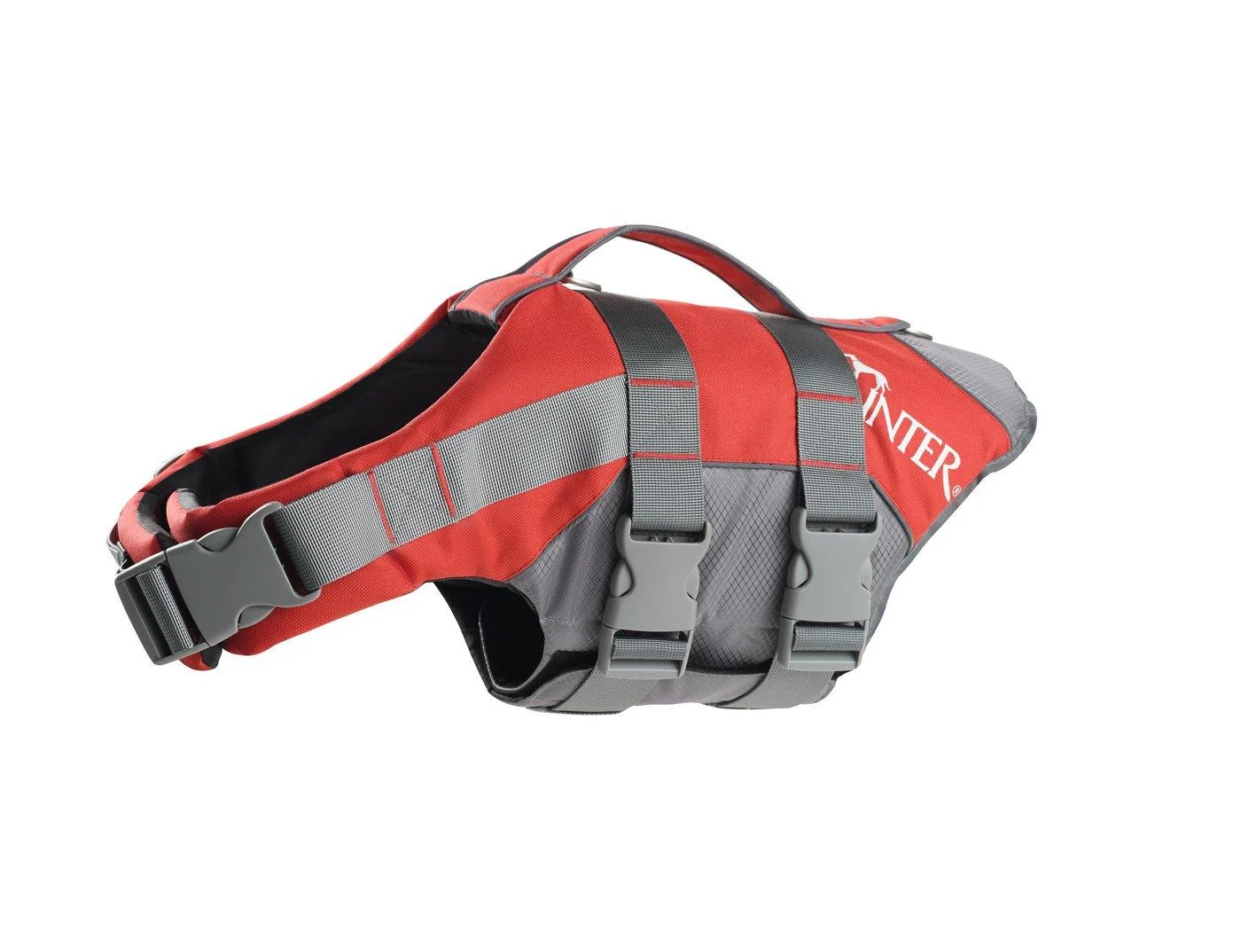 HUNTER MOSS life jacket buoyancy aid for dogs handle reflective L red