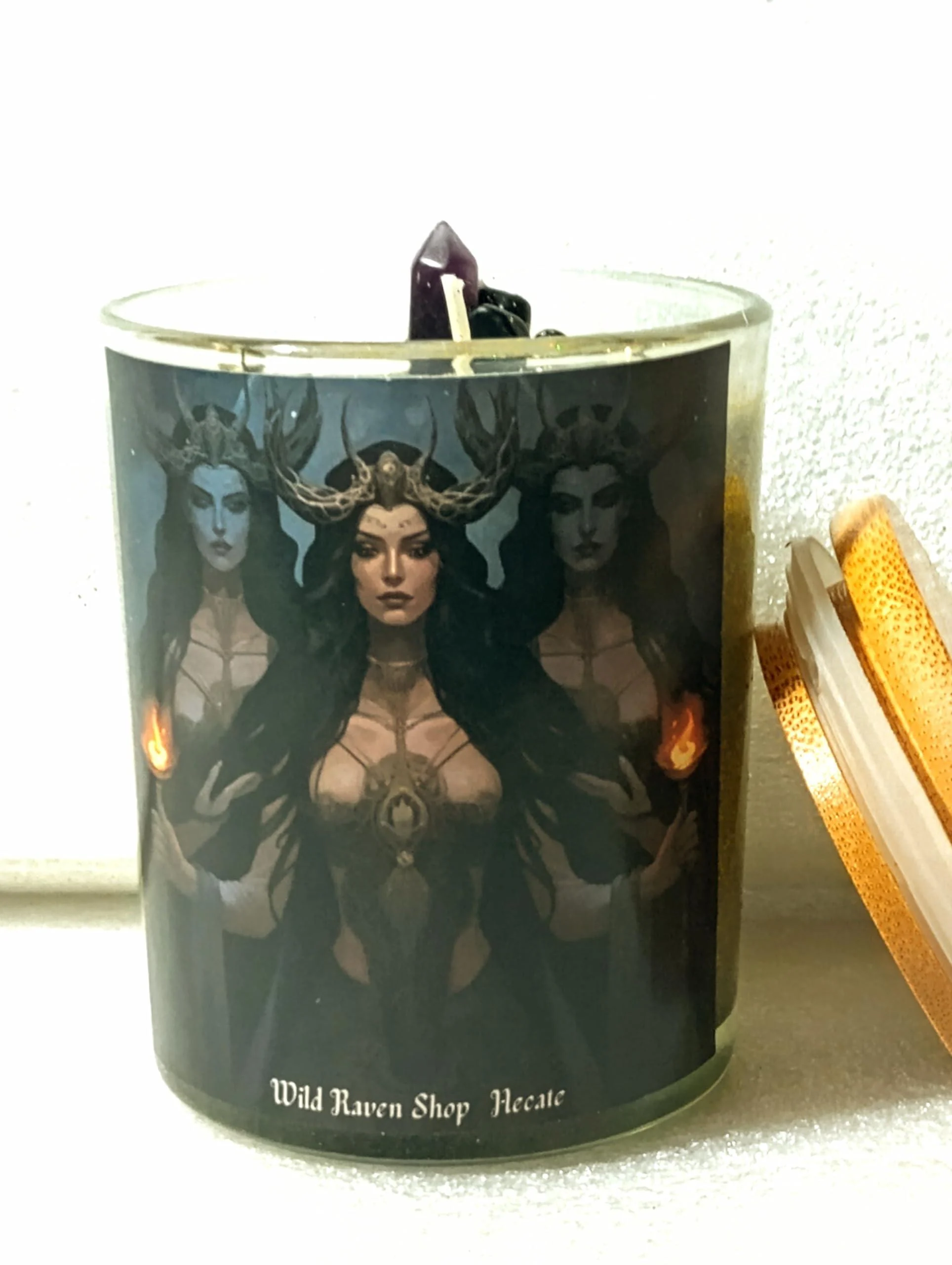Hecate Devotional Candle. Intention Candle. Ritual. Metaphysical., Black, 0000000002 - Generic