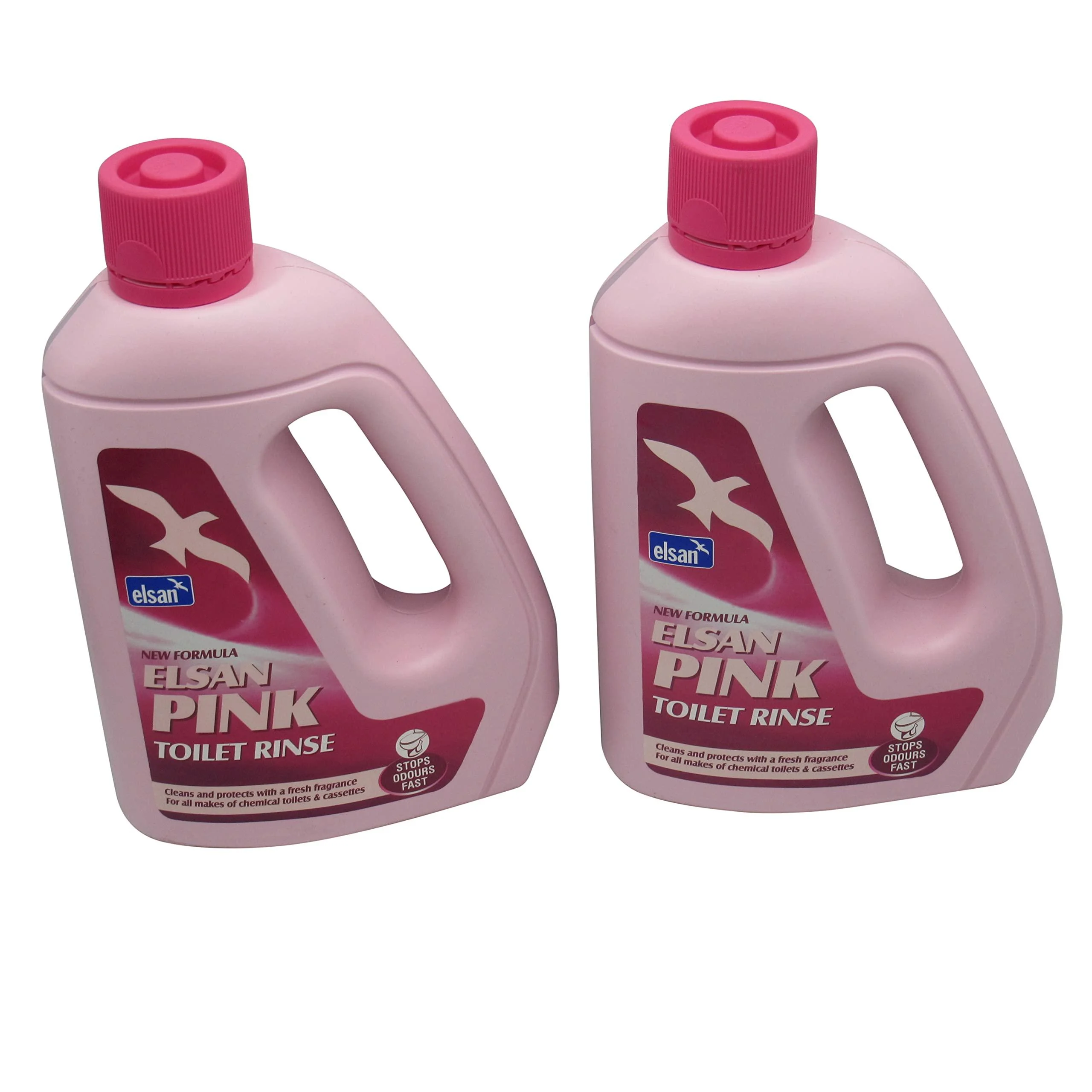 Elsan Pink 2L Toilet Fluid Rinse X2 (Cleaner Caravan Motorhome Camping) - Generic