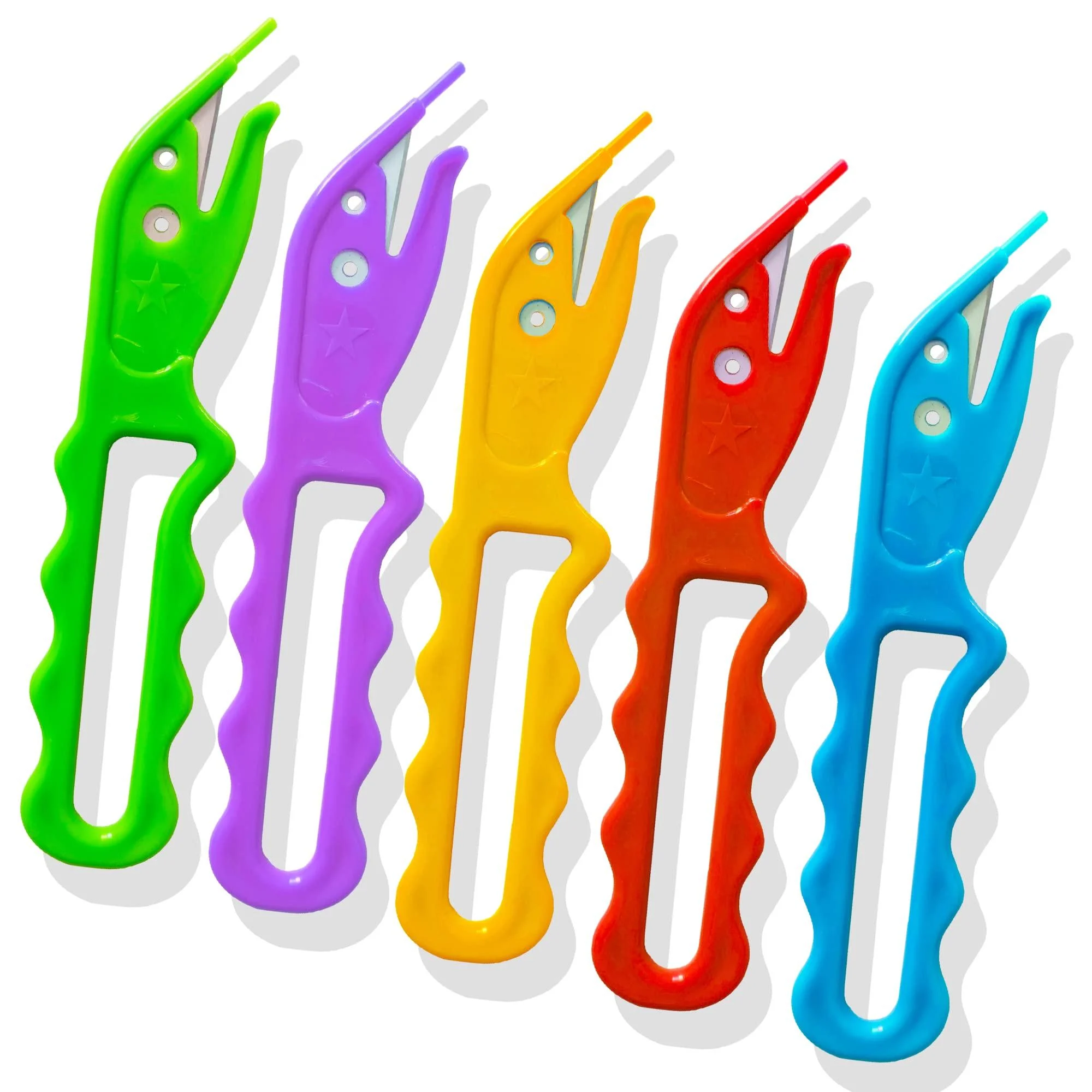 Hair elastic Bands Remover Cutter Disposable Rubber Band Remover Tool Hair tie Cutter(5 Pcs) color 2 - LifHap