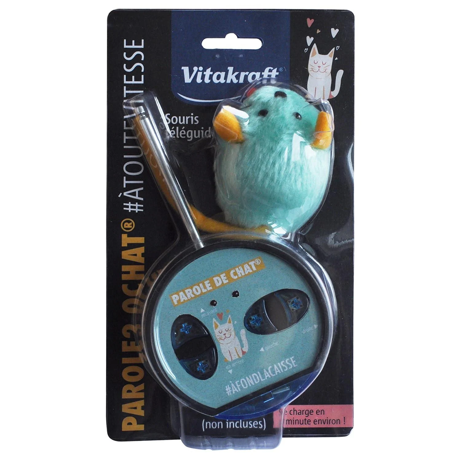 VITAKRAFT cat toy mouse with remote control plush