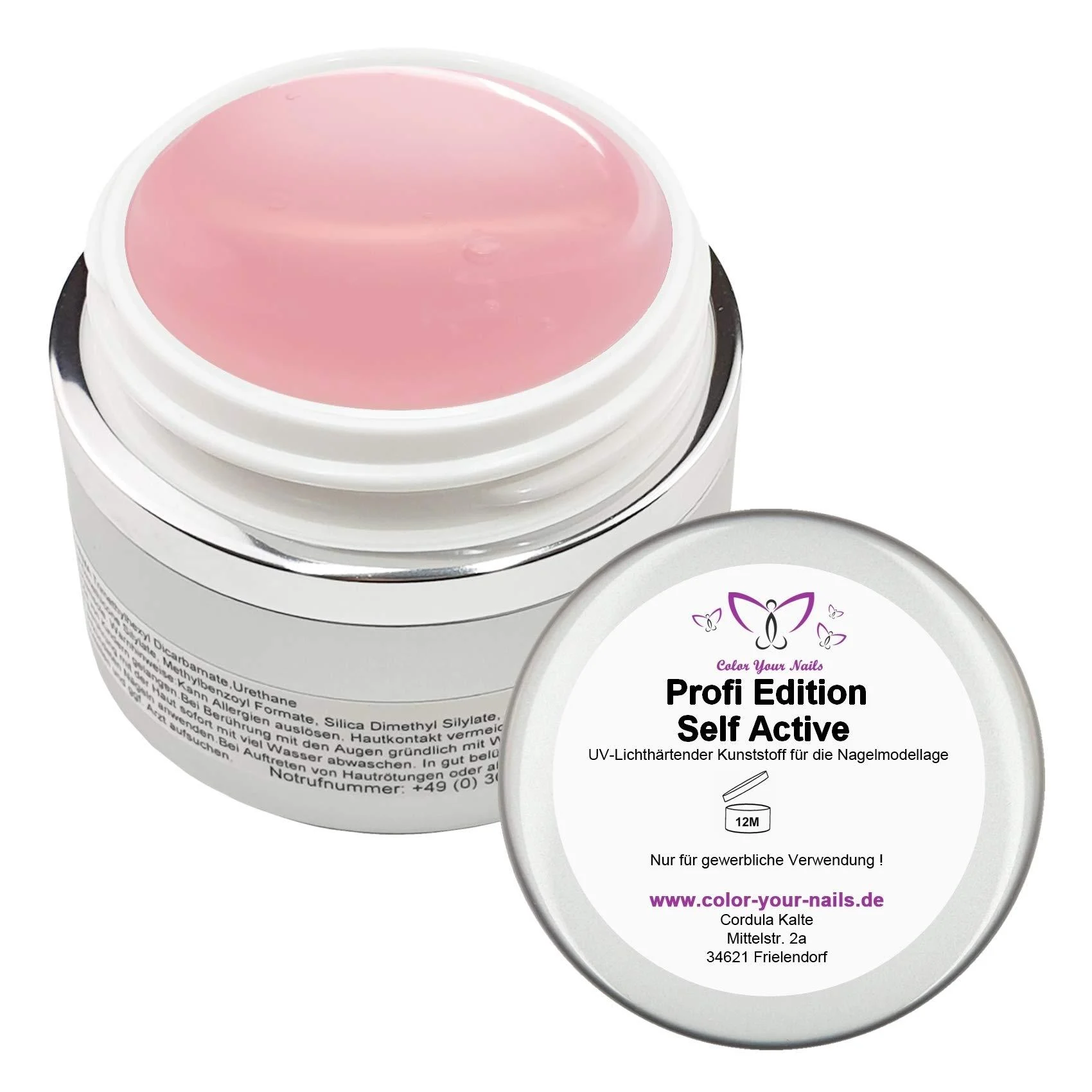 Profi Edition Self Active Modelling Gel - rose clear. Almost models itself. (15ml)