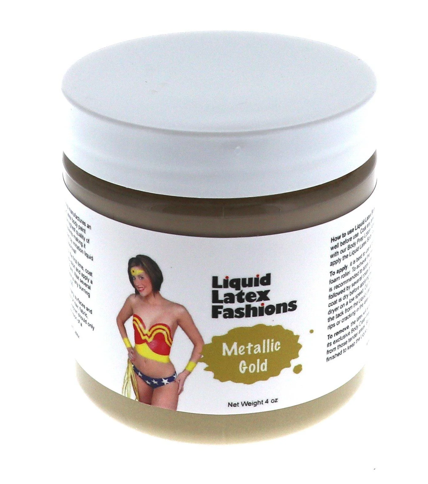 Gold liquid Latex 4oz - Liquid Latex Fashions