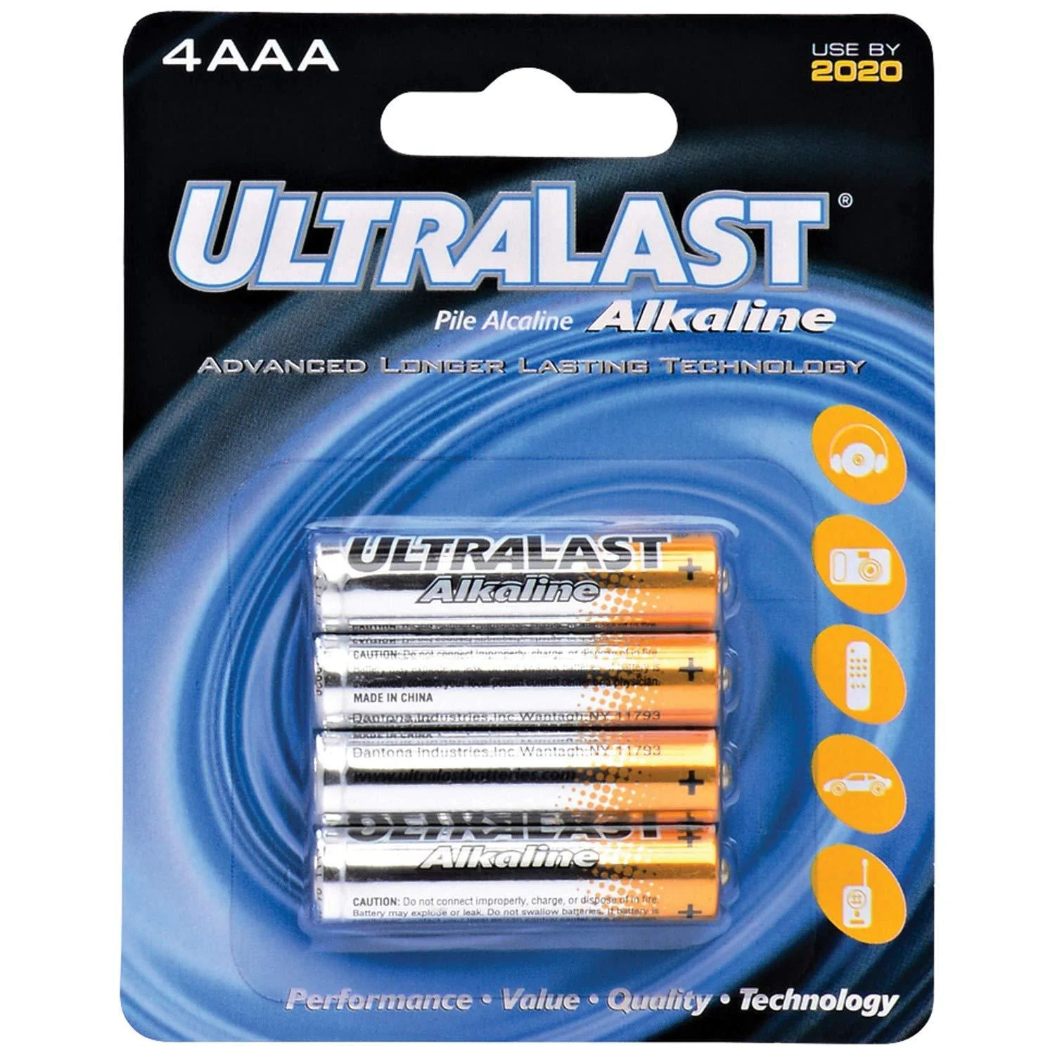 ULA4AAA ULA4AAA AAA Alkaline Batteries 4 pk Multicolor - ULTRALAST