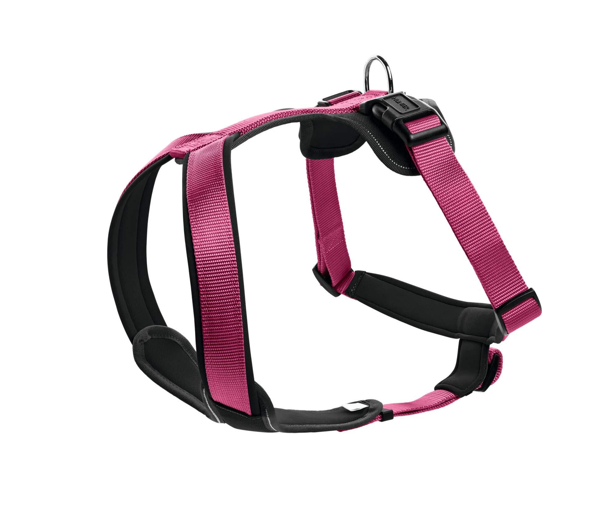 HUNTER NEOPRENE dog harness nylon padded with neoprene M/1 53 - 65 cm raspberry/black raspberry/black 53 - 65 cm