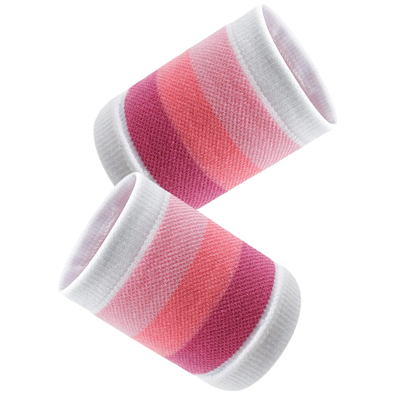 Welding straps 2 pieces sports Wrist bands welding tape wrist fitness welding tape arm absorbing welding tapes wrist for men's football basketball fitness studio color gradient pink - Gukasxi