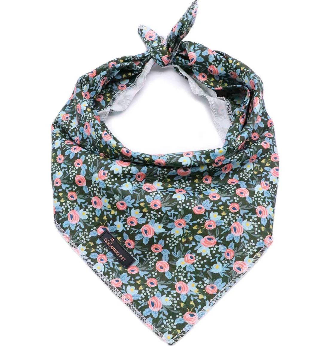 Aring pet dog bandana cotton rose dog bandanas gently dog triangle bibs neckerchief for small and large dogs and cats l rose