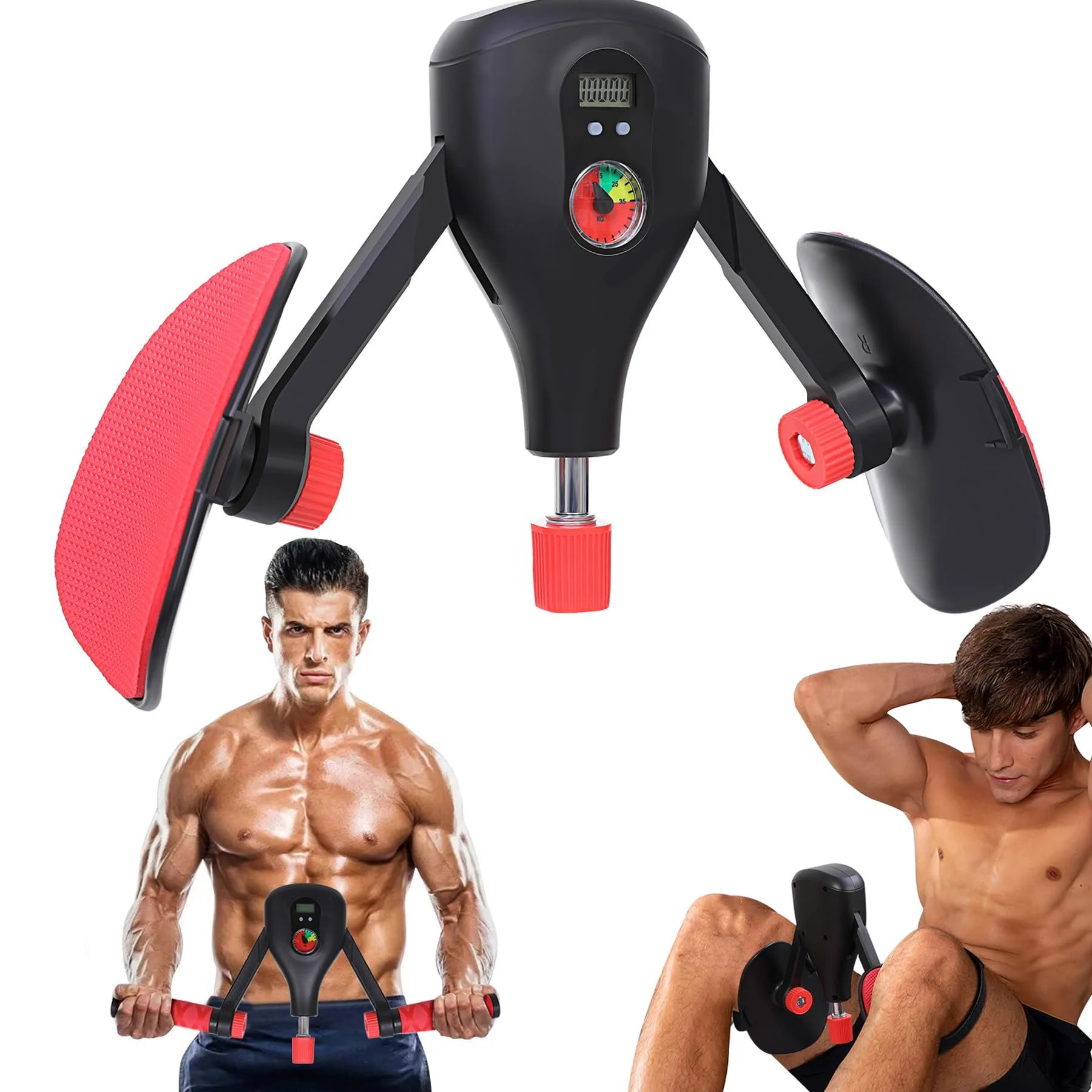Thigh trainer (adjustable - angle and starch) pelvic floor trainer women and men multifunctional leg trainer for home hip training + arm training + countable design