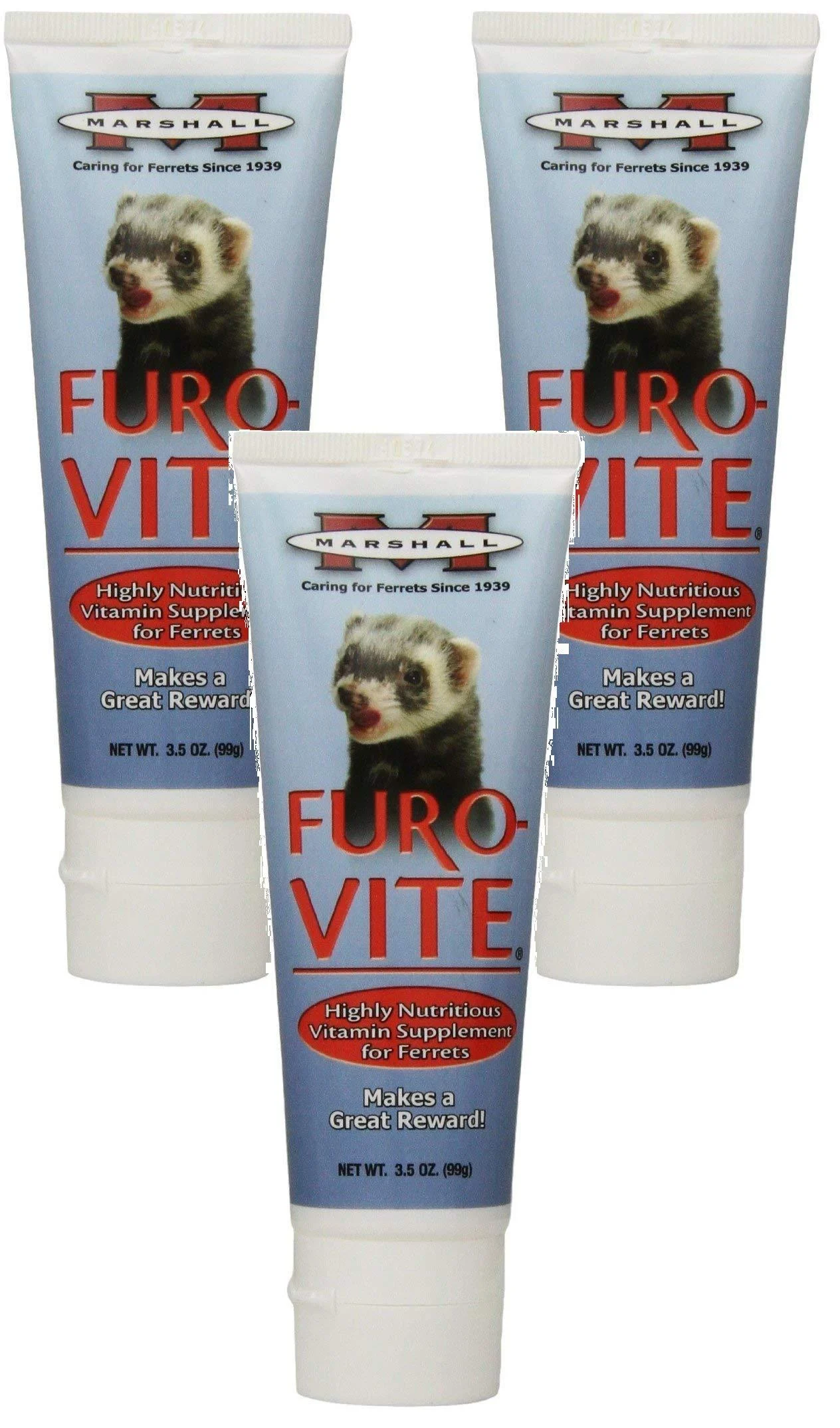 (3 Pack) Marshall Furo-Vite Vitamin Supplement Paste for Ferrets, 3.5-Ounce Each