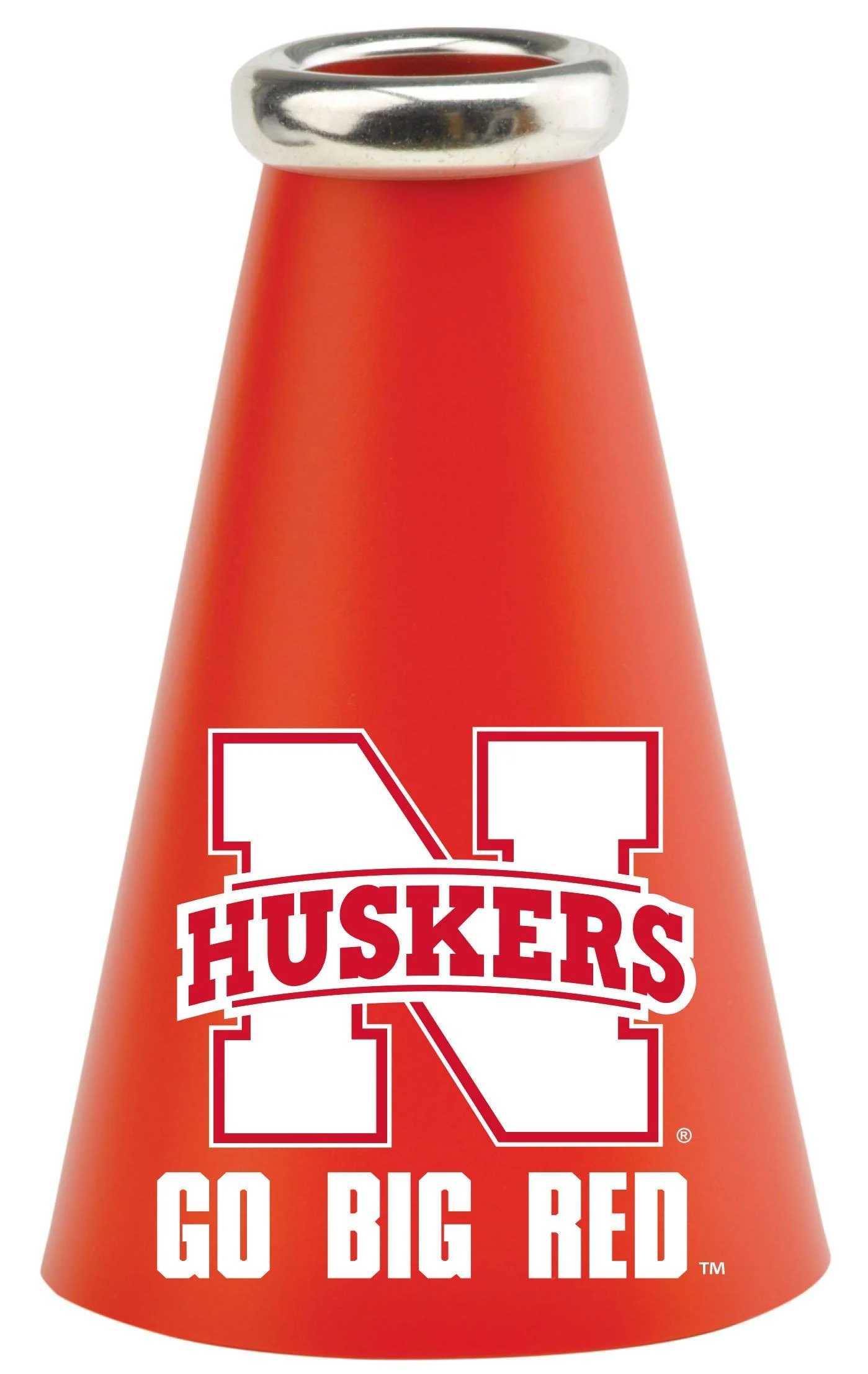 UltimateHand NCAA Nebraska Cornhuskers Authentic Mini Megaphone, Red