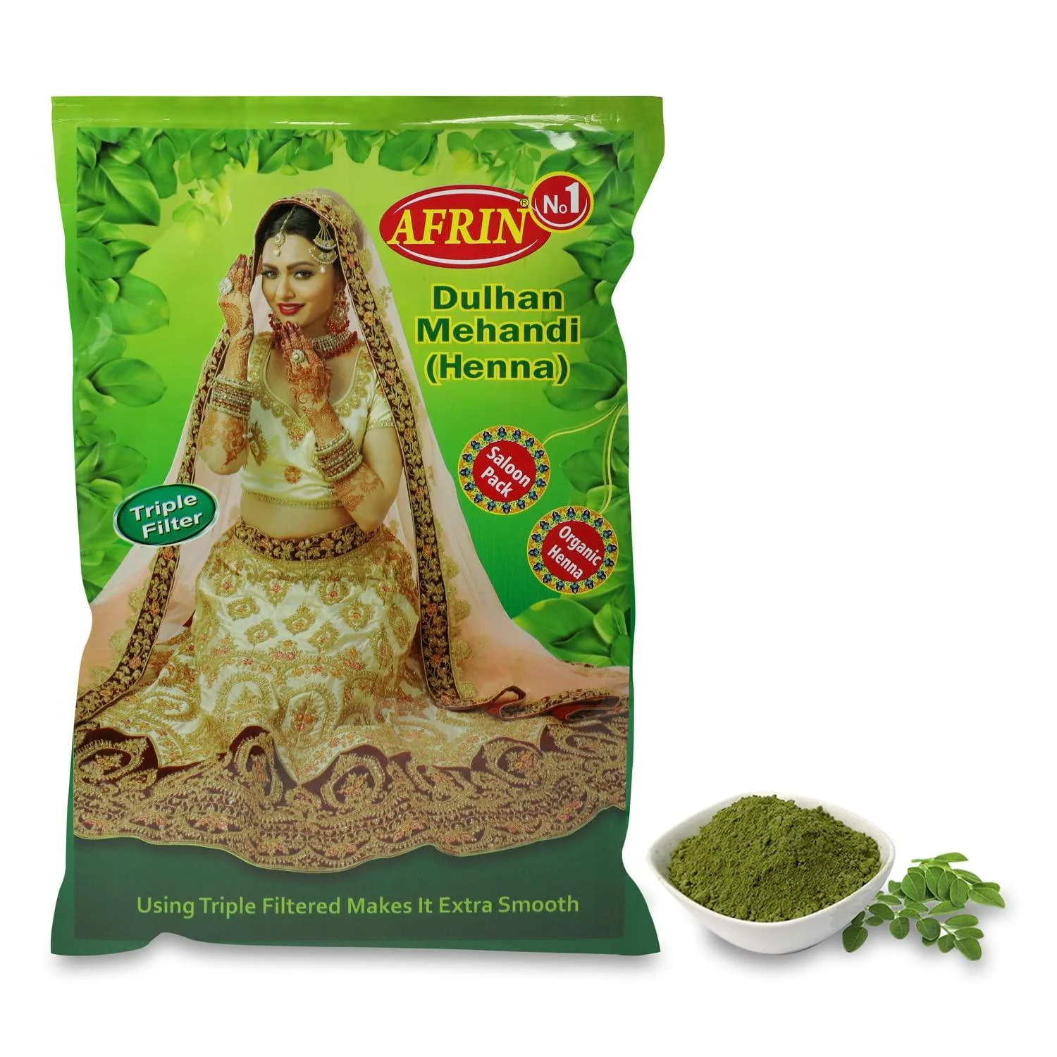 AFRIN Organic Henna Triple Filter Dulhan Mehandi (1 kg)