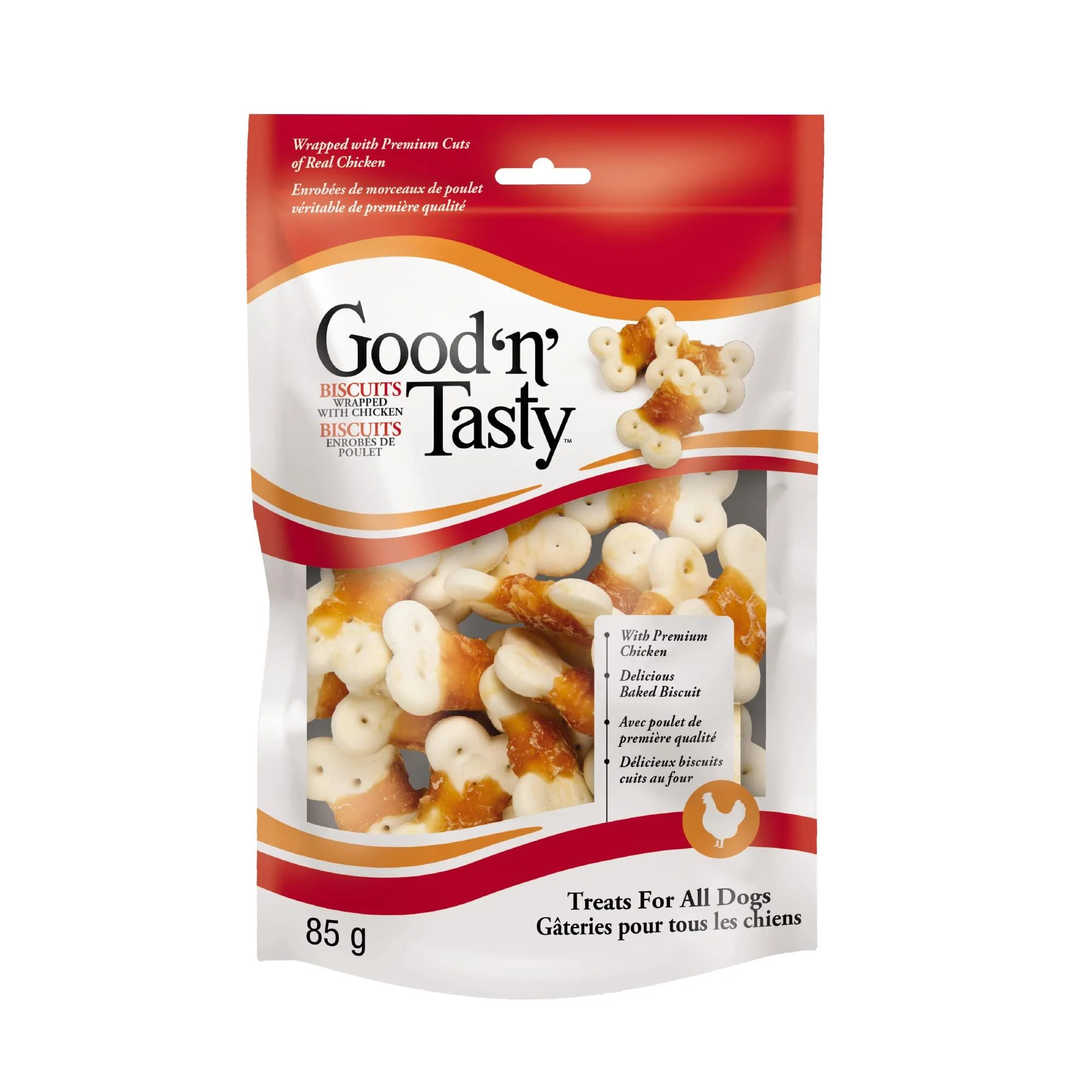 Good'N'Tasty Biscuits Chicken Jerky 85g 85 g (Pack of 1) Biscuits Chicken Jerky 85G