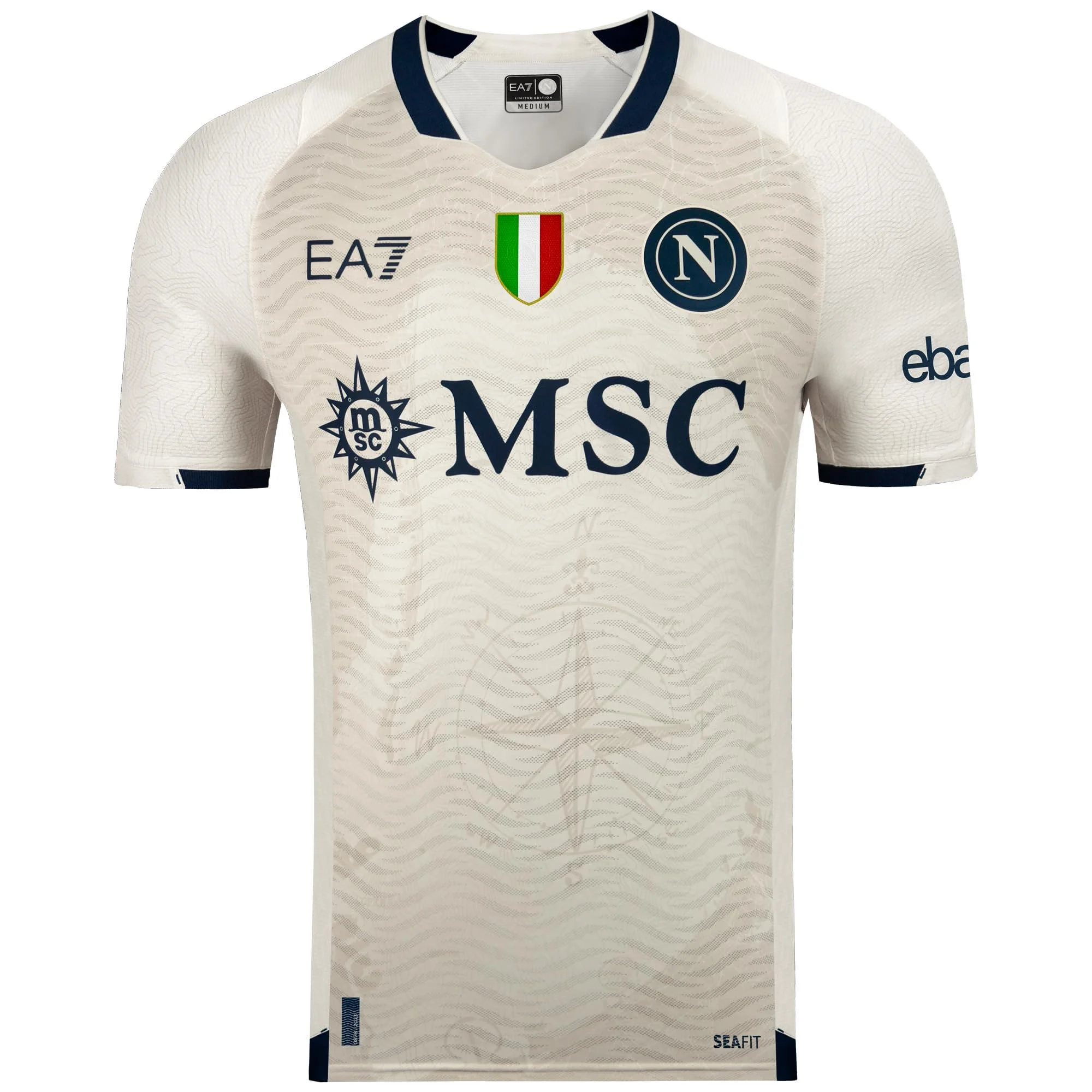 SSC NAPOLI Unisex Everywhere Jersey Limited Edition 2023/2024 Official Product XL T-Shirt Ivory