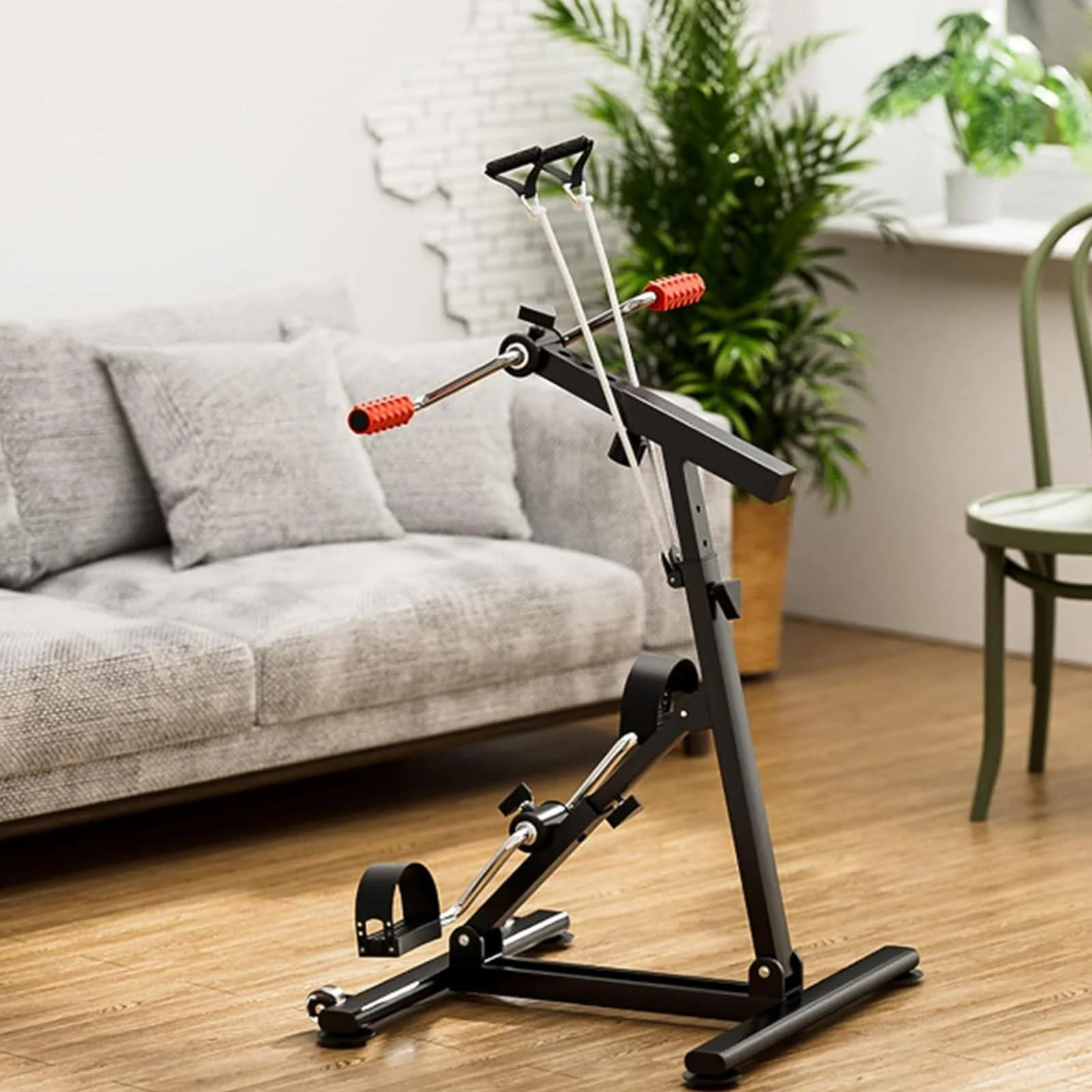 Dxysyldrun Countable Upper and Lower Limb Rehabilitation Device Fitness Ring Pull Rope Hand and Leg Strength Home Hemiplegia Pedal Exercise Bike