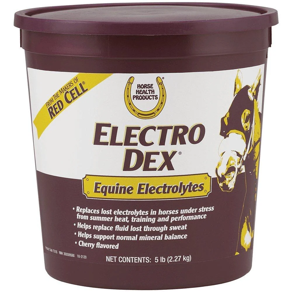 Horse Health Electro Dex Equine Elecrolytes 5-Pound 2.27 kg Clear